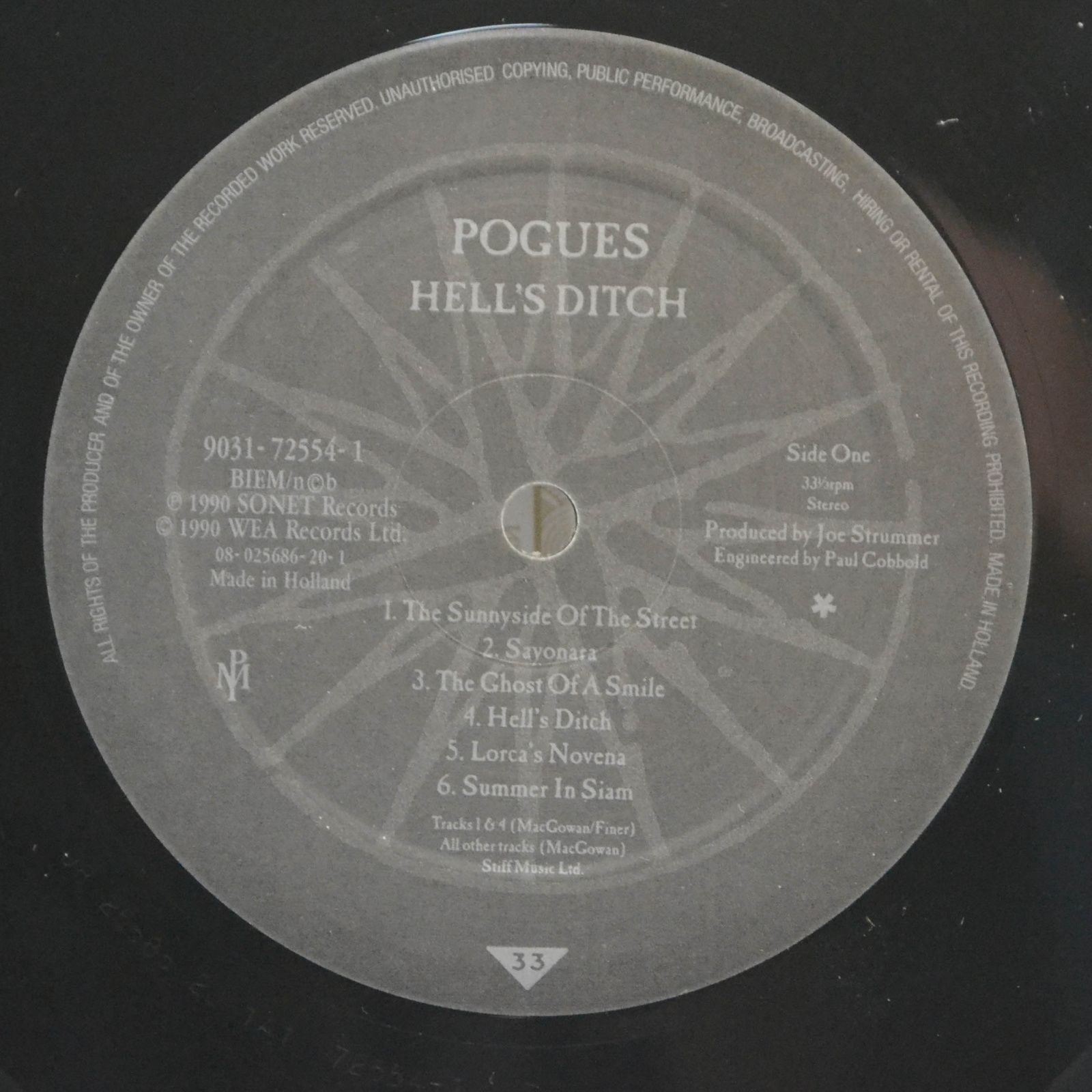 Pogues — Hell's Ditch, 1990