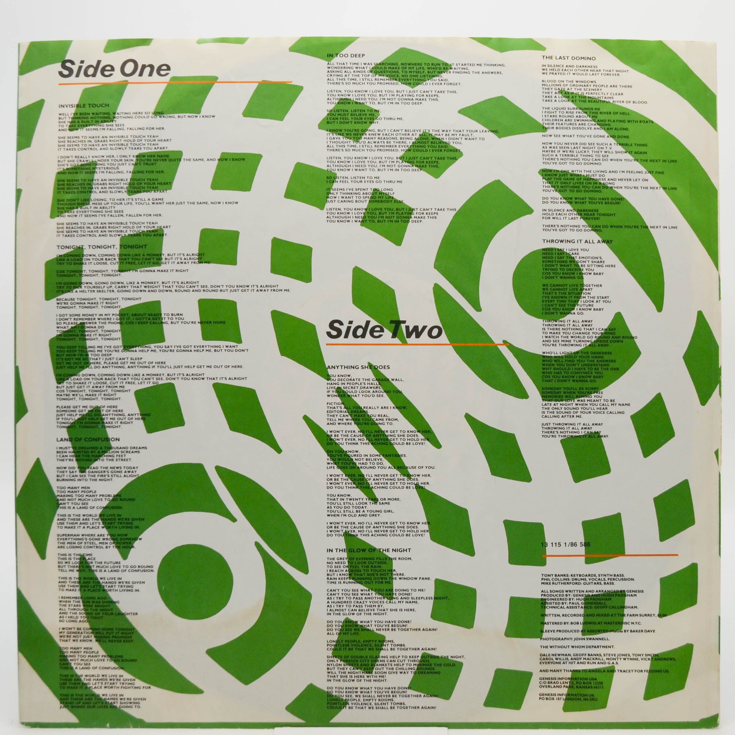 Genesis — Invisible Touch, 1986