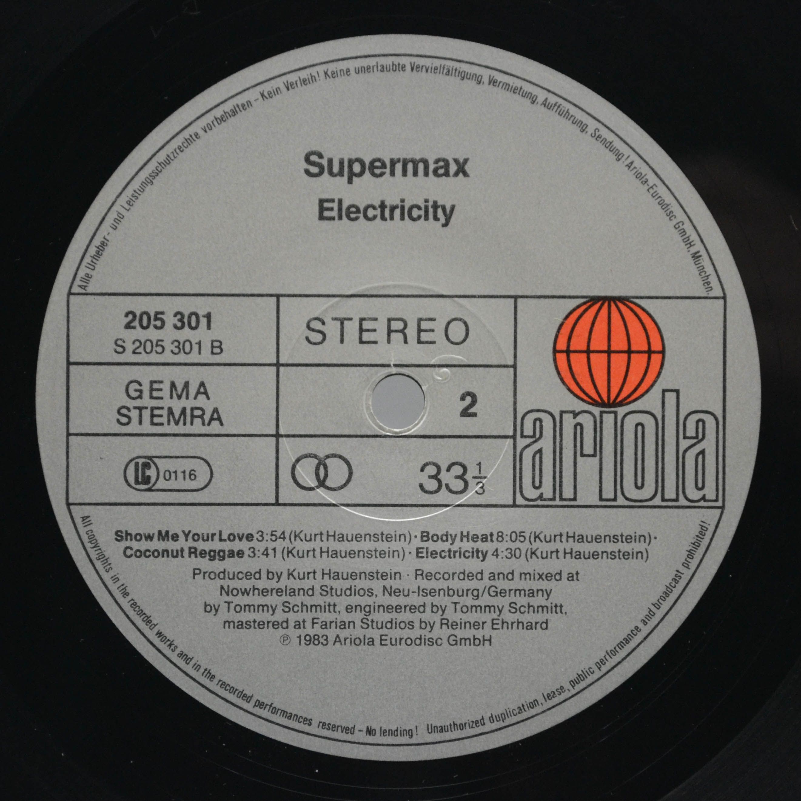 Supermax — Electricity, 1983