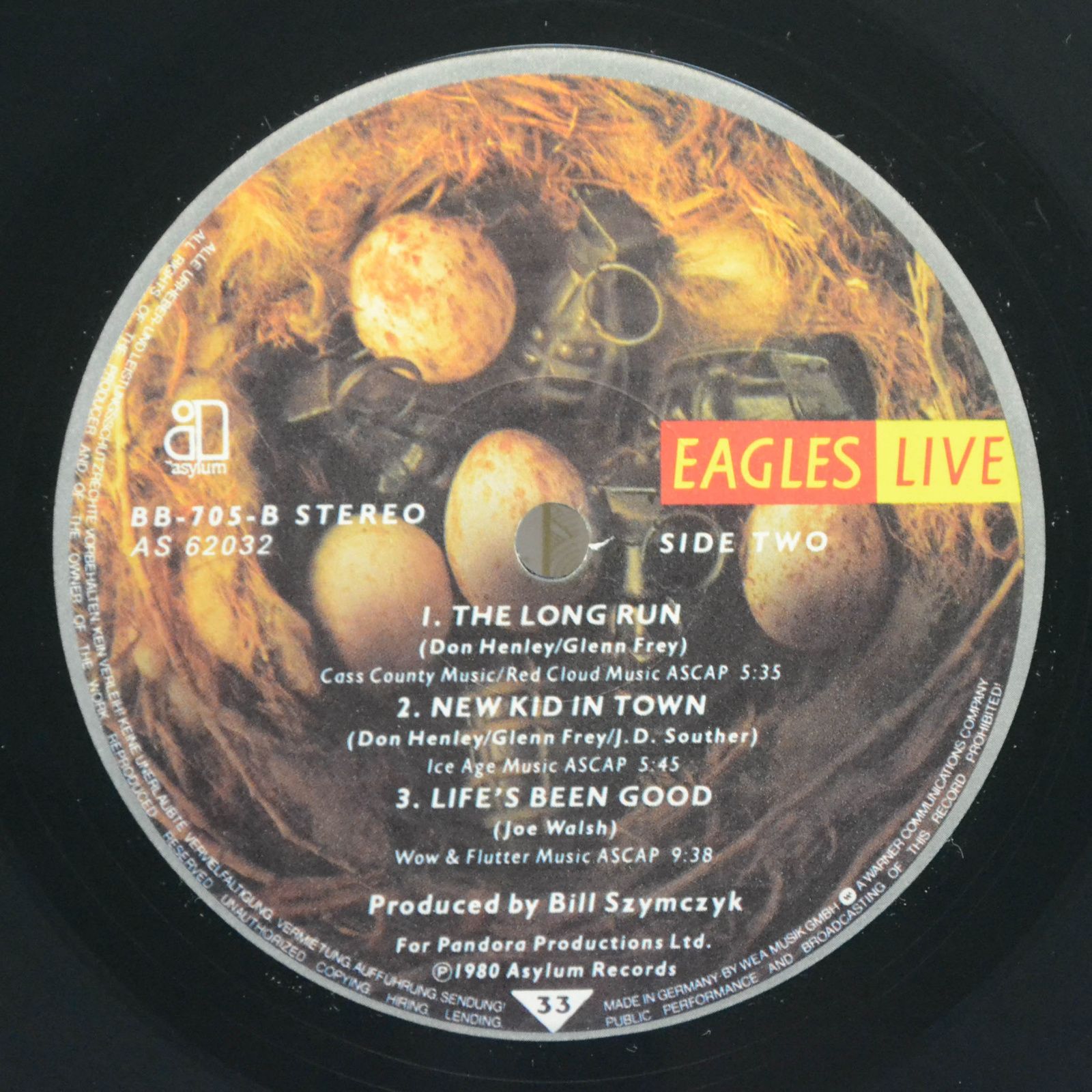 Eagles — Eagles Live (2LP), 1980