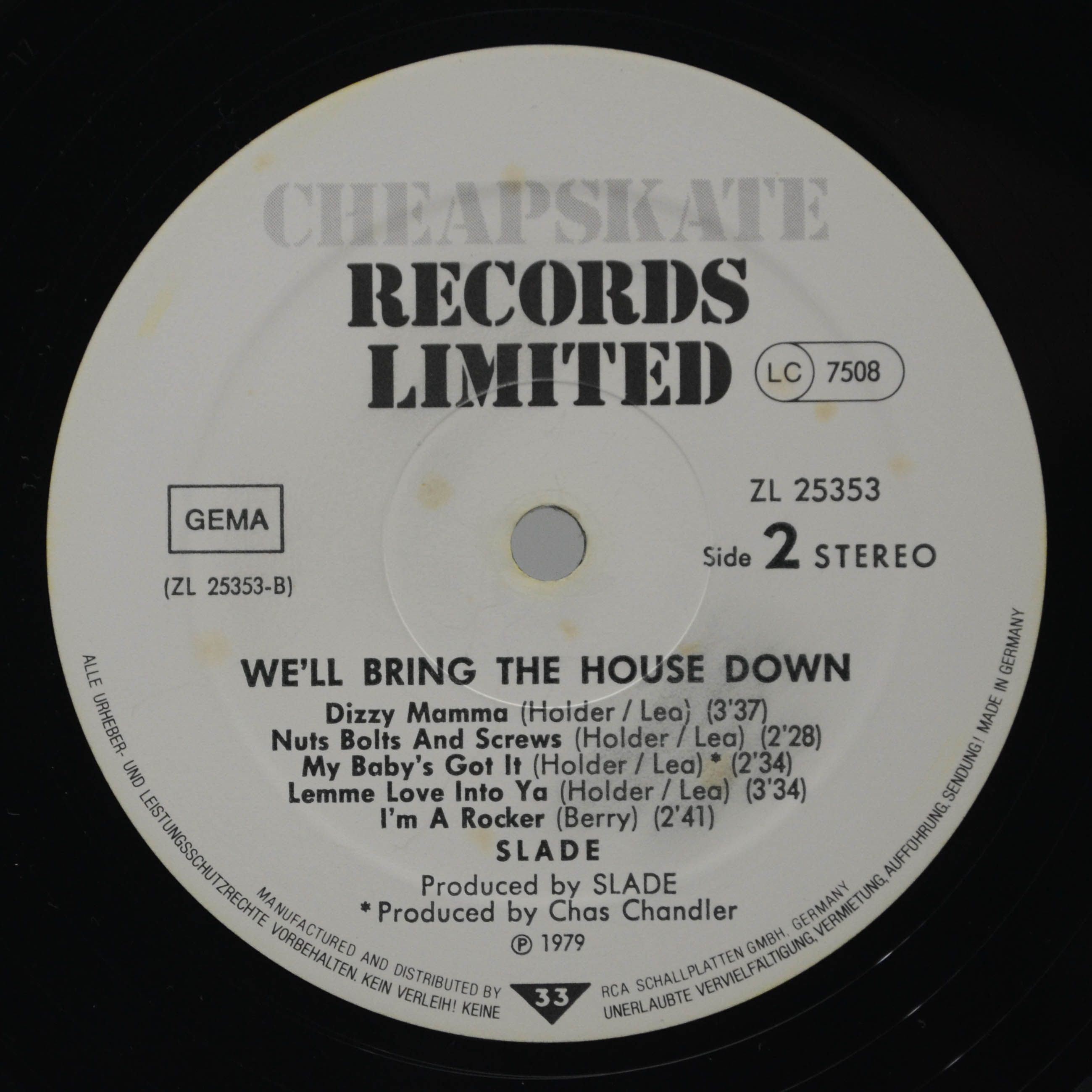 Slade — We'll Bring The House Down, 1981