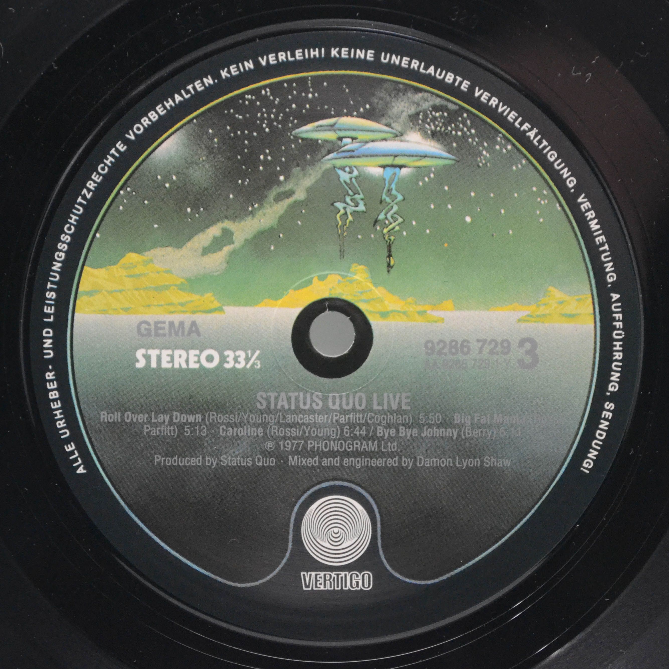 Status Quo — Live! (2LP, poster), 1977