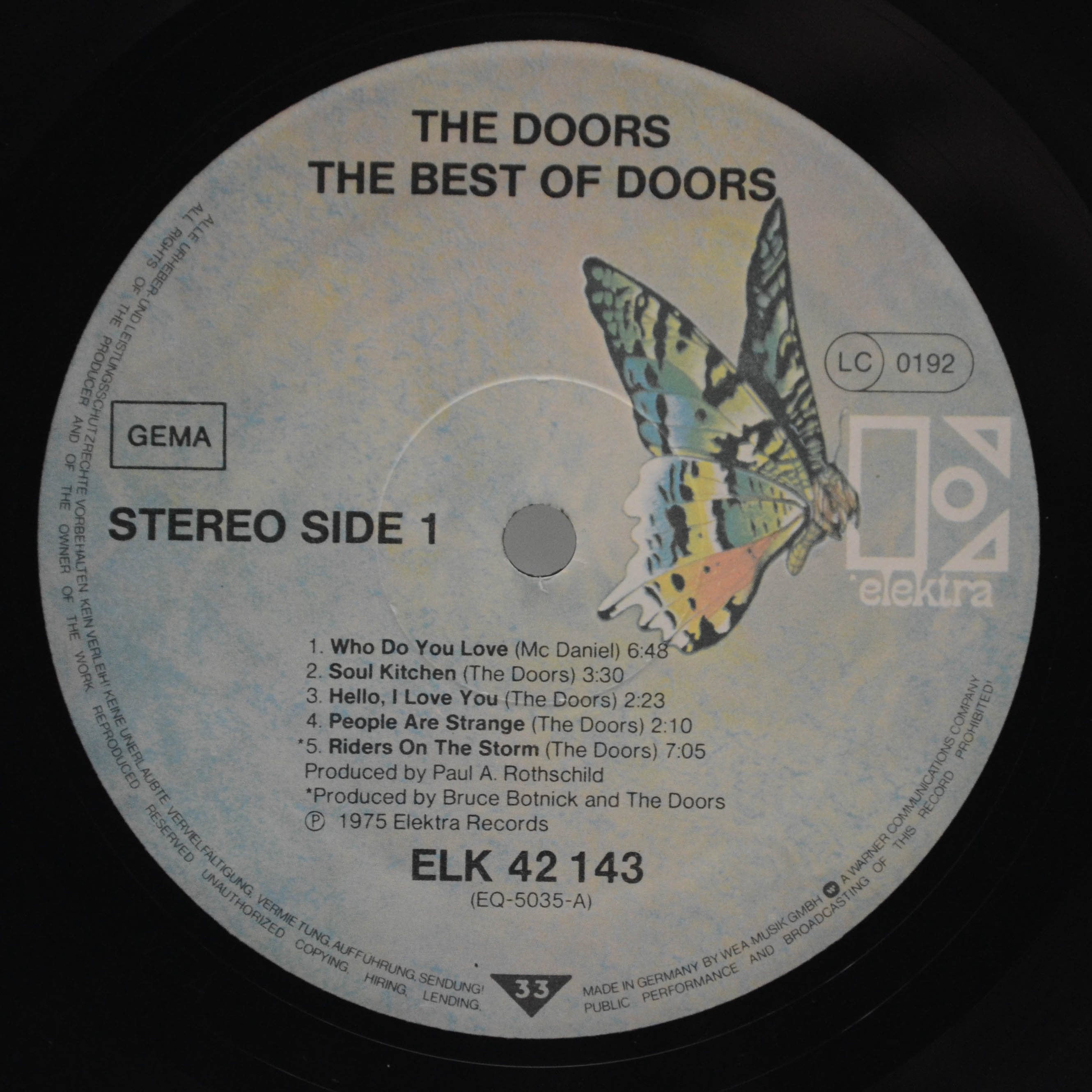 Doors — The Best Of Doors, 1973