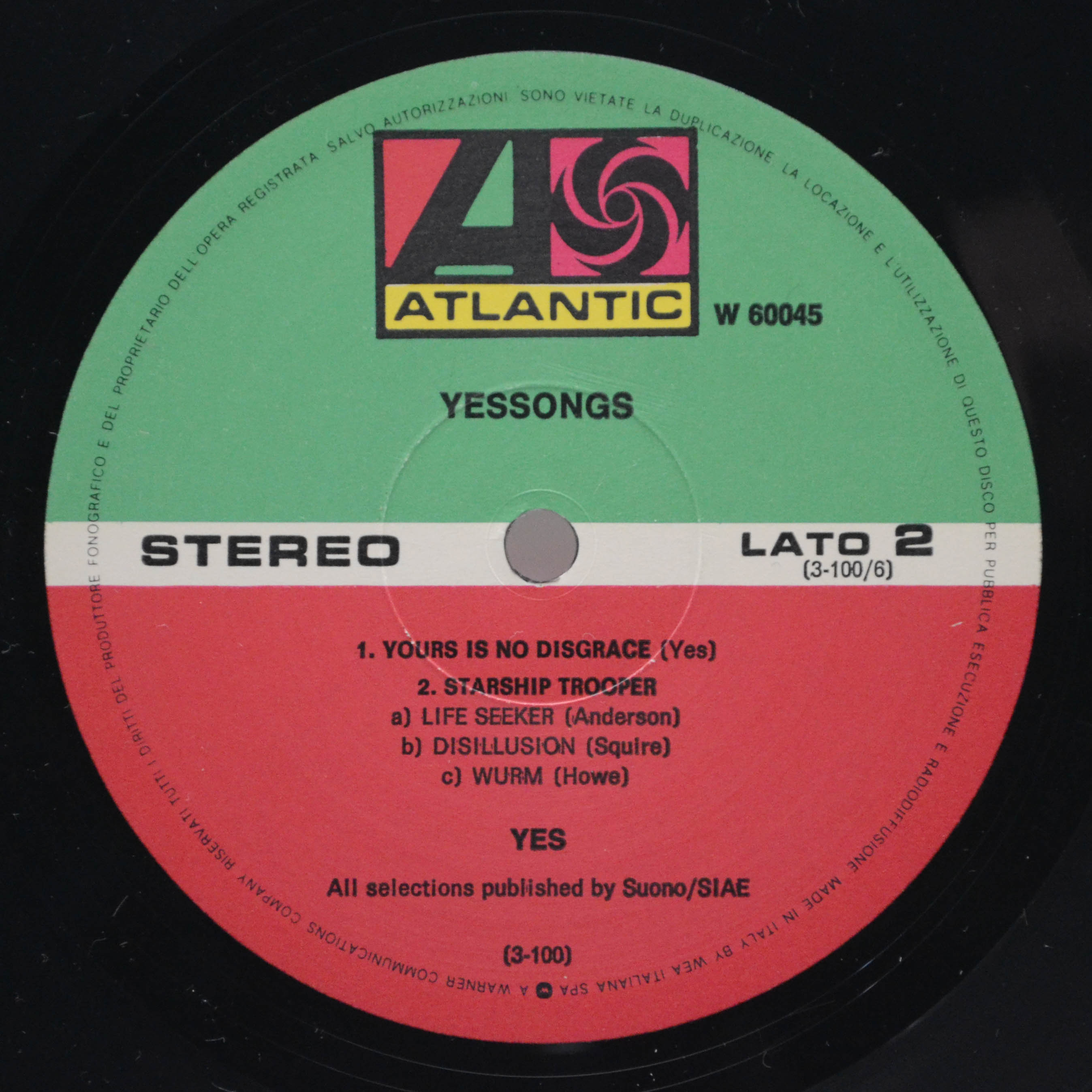 Yes — Yessongs (3LP), 1973