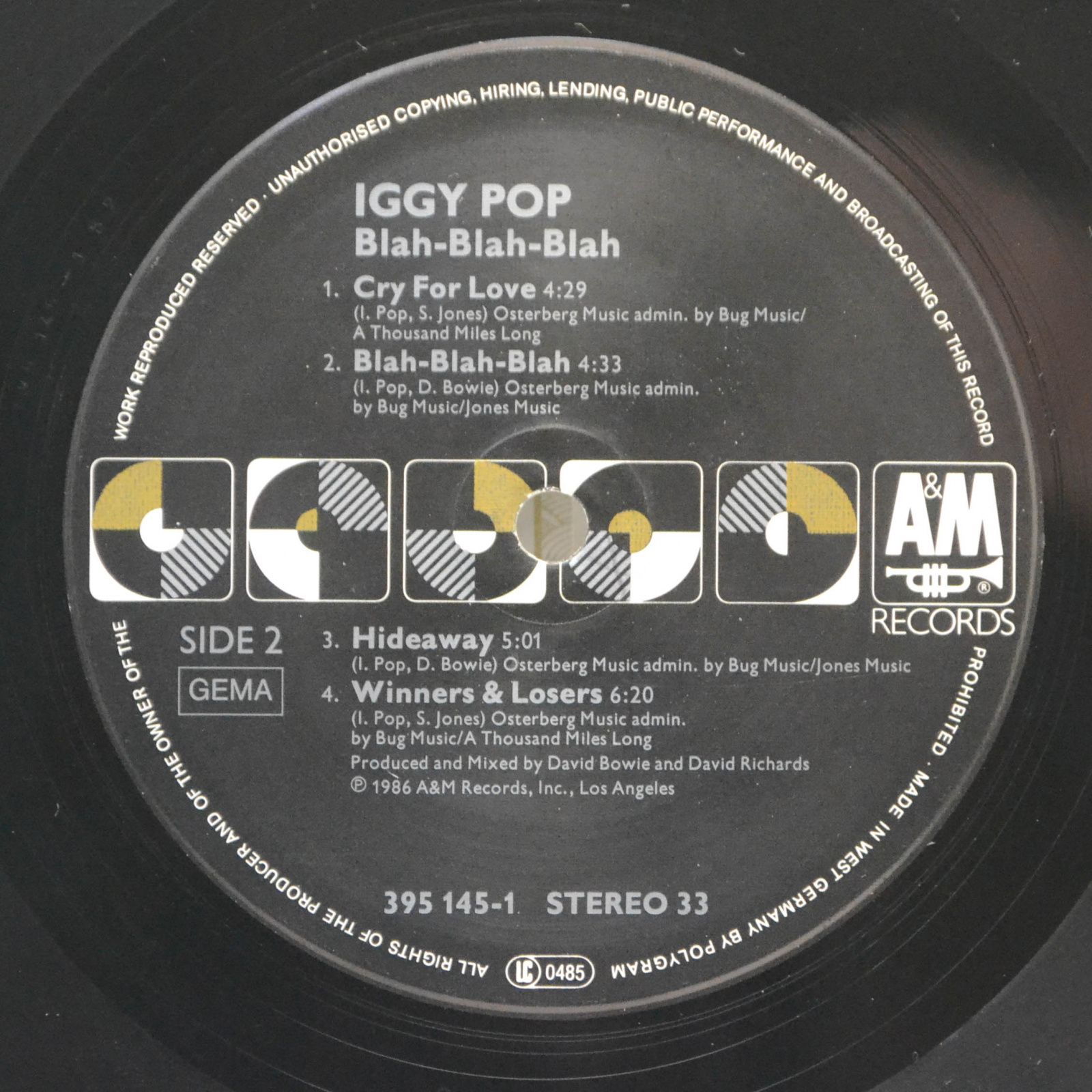 Iggy Pop — Blah-Blah-Blah, 1986