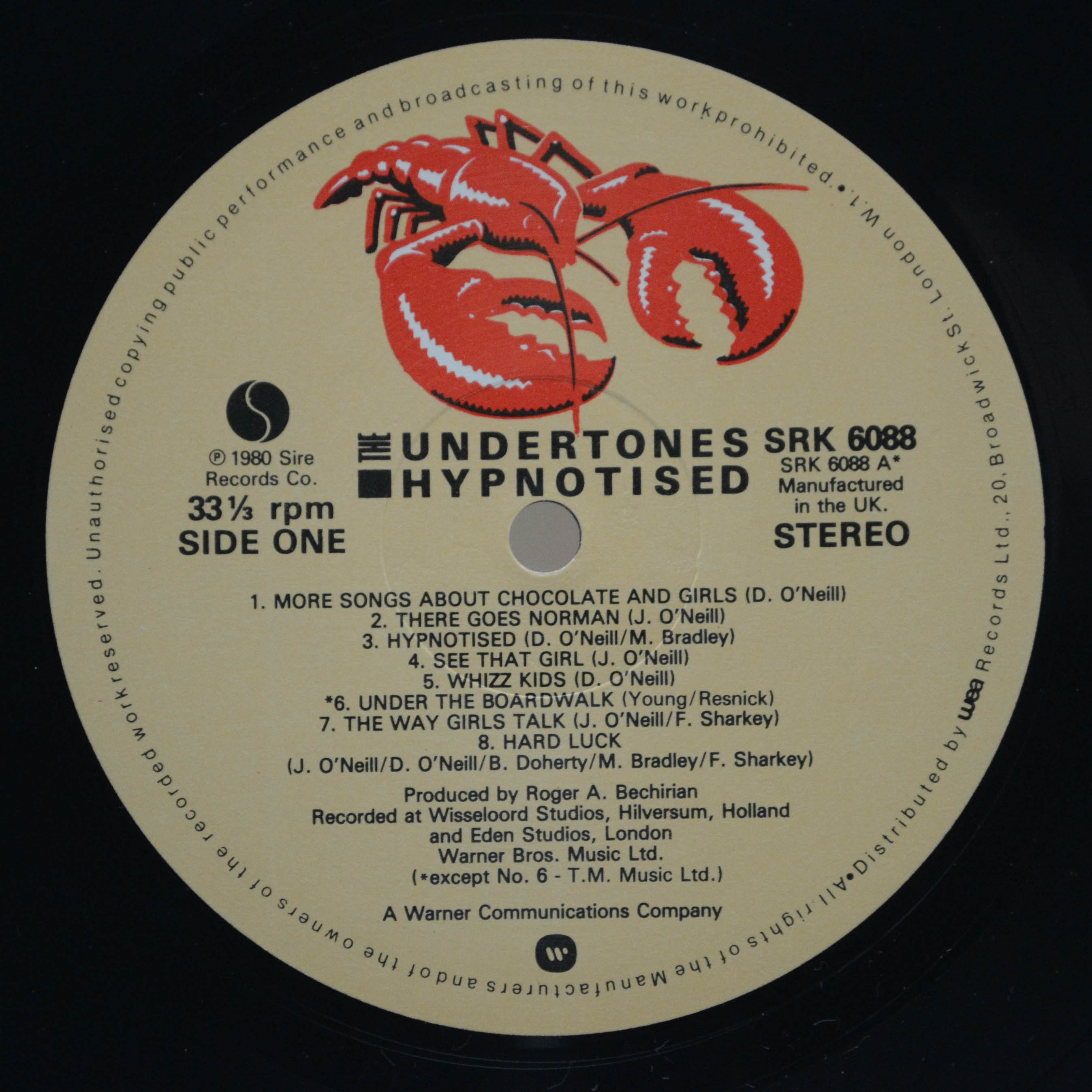 Undertones — Hypnotised (1-st, UK), 1980