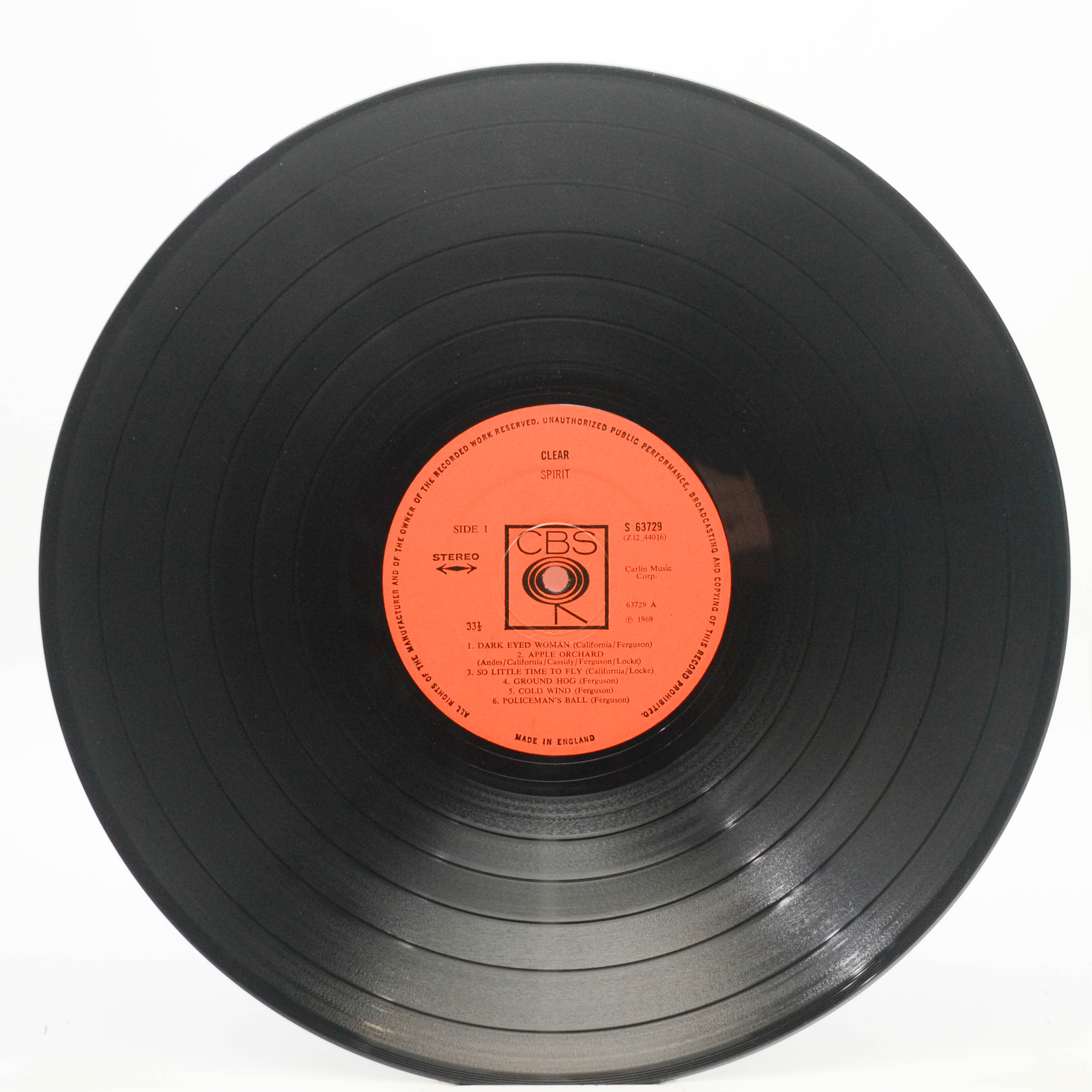 Spirit — Clear (UK), 1969