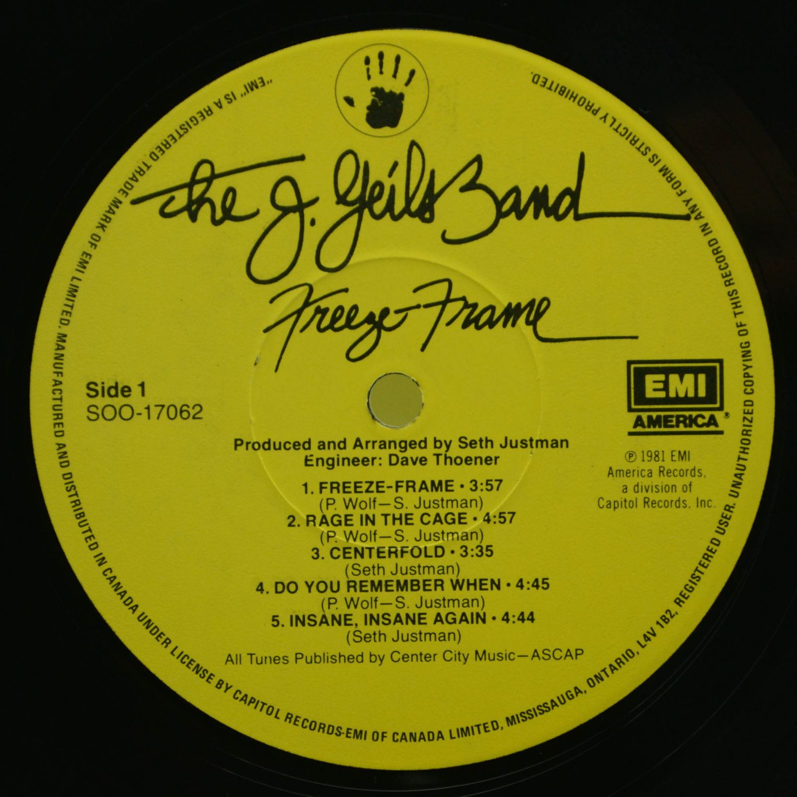 J. Geils Band — Freeze Frame, 1981