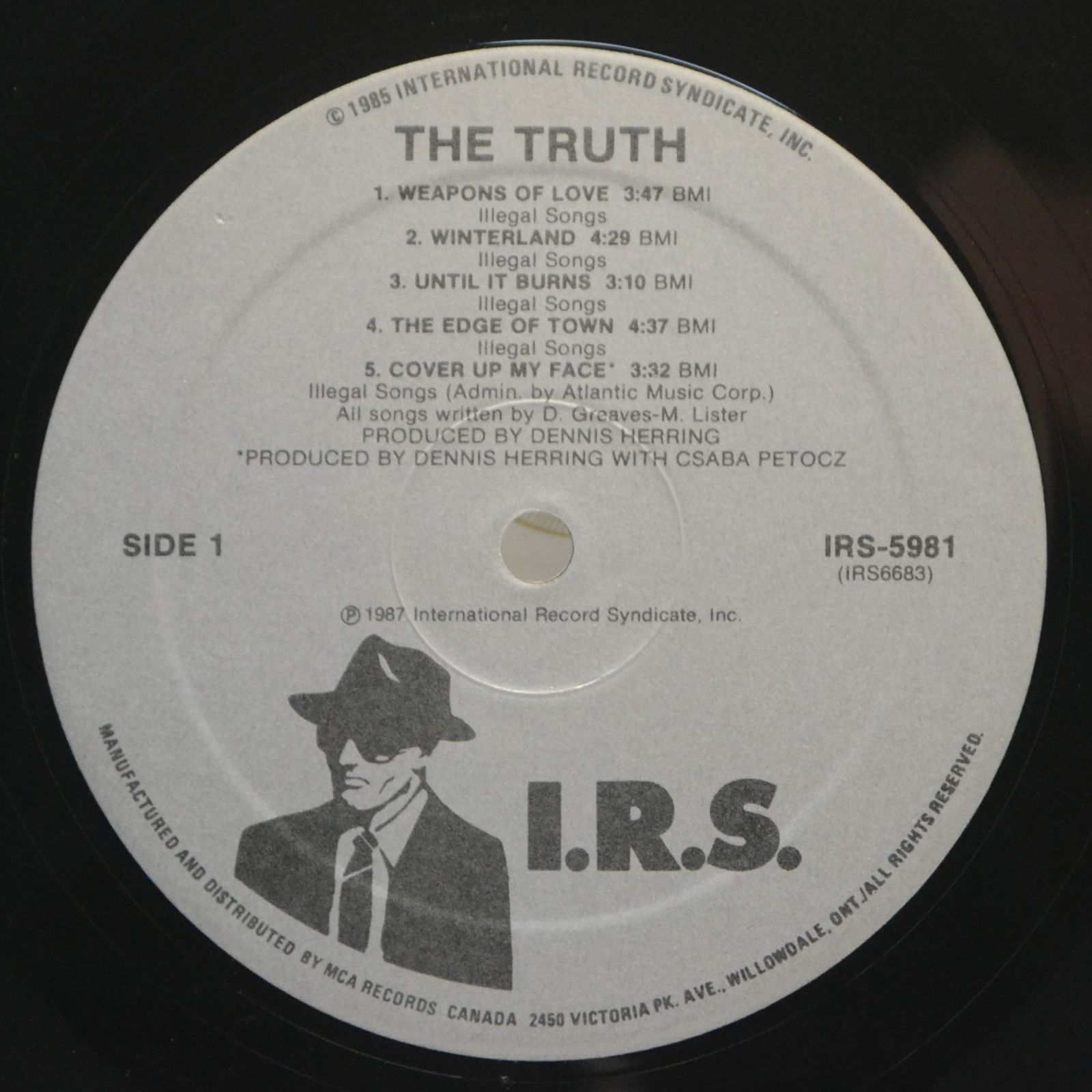 Truth — Weapons Of Love, 1987