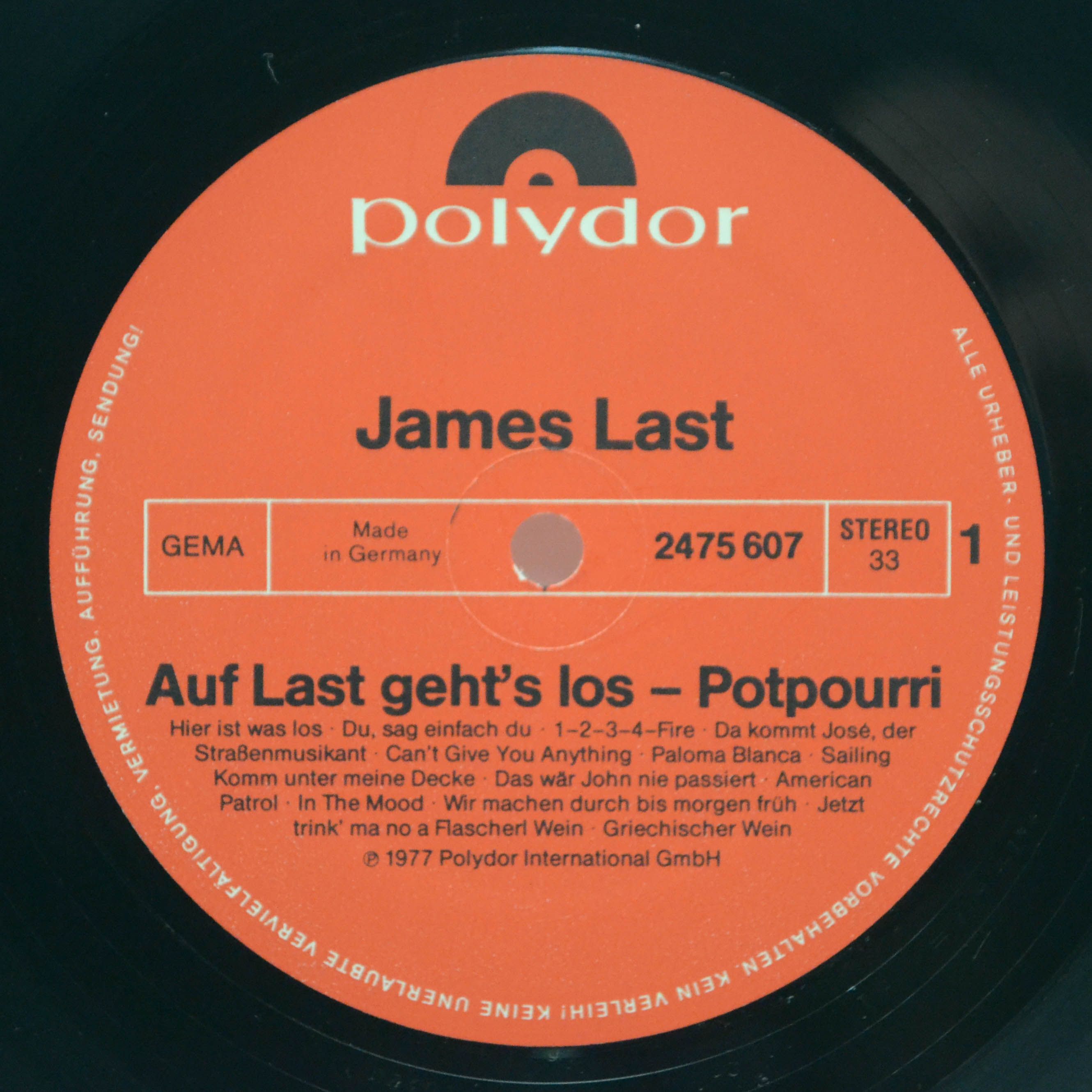 James Last — Auf Last Geht's Los, 1977