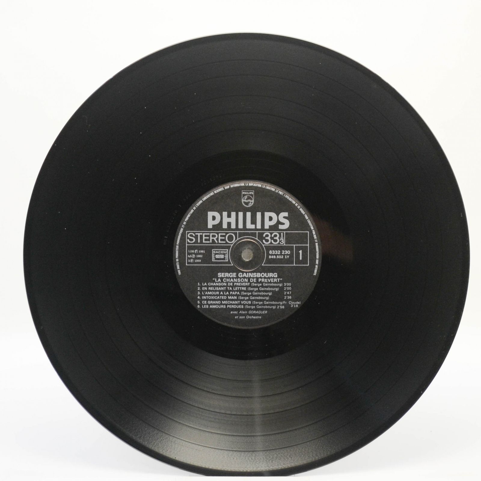 Serge Gainsbourg — La Chanson De Prévert, 1969