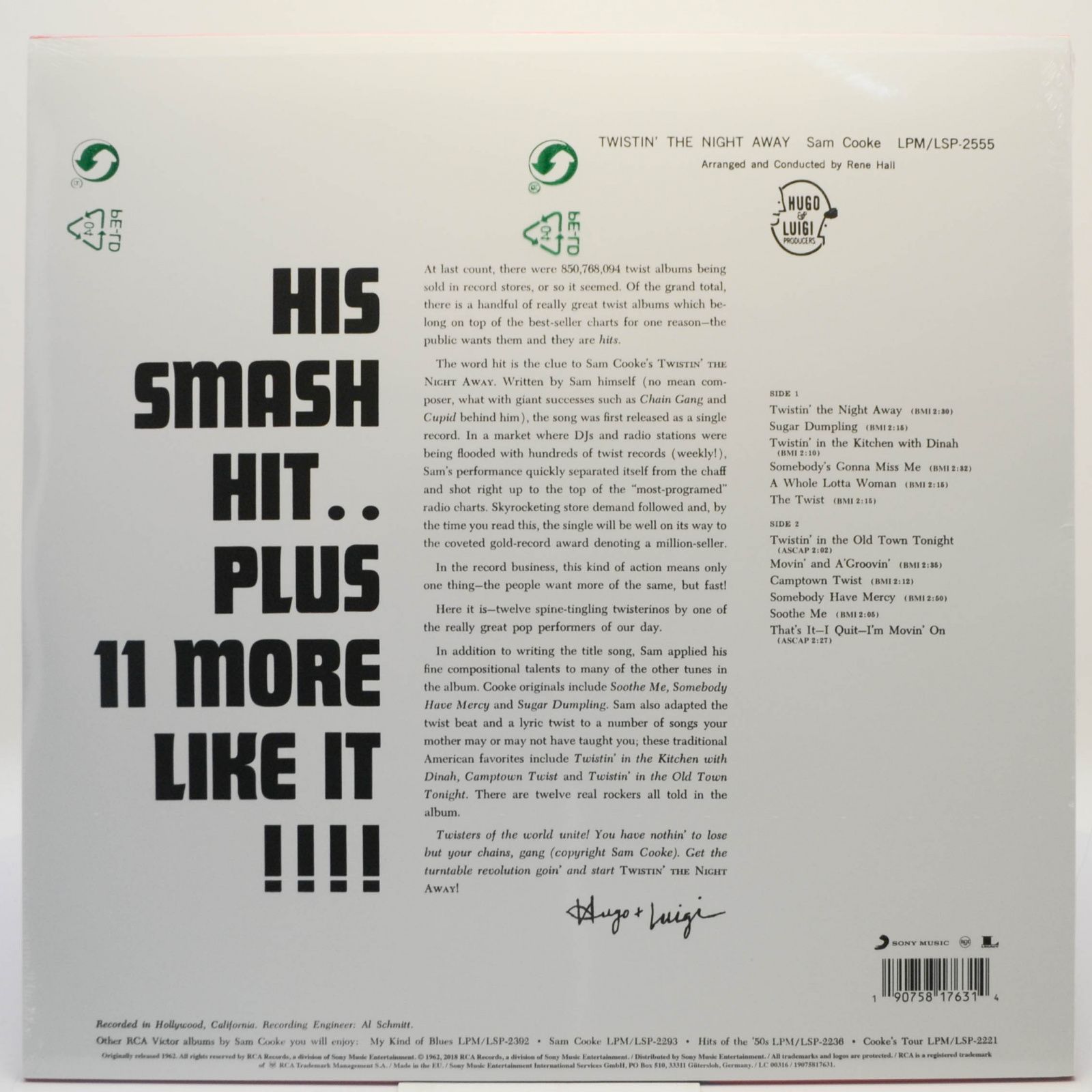 Sam Cooke — Twistin' The Night Away, 2018