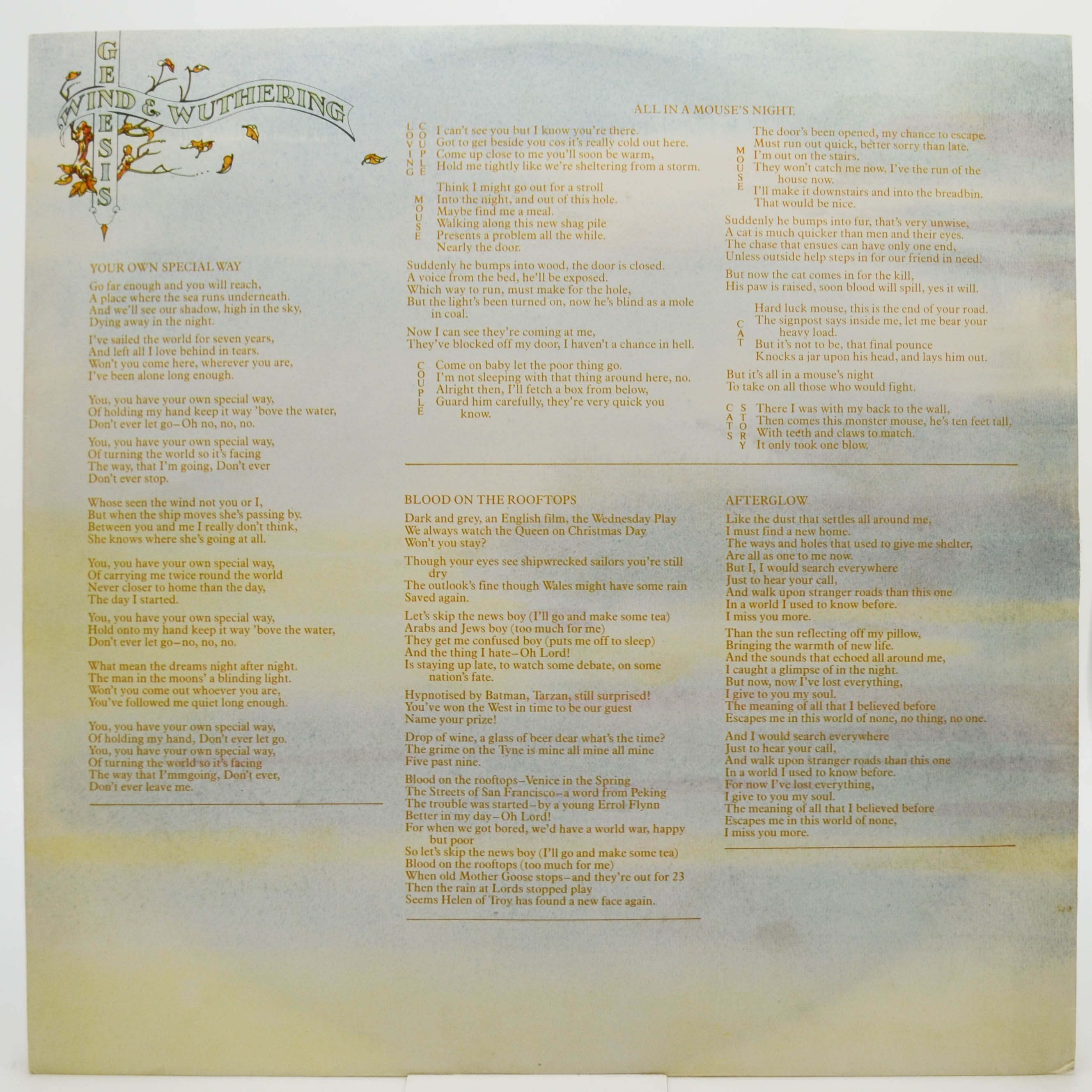 Genesis — Wind & Wuthering (1-st UK), 1976