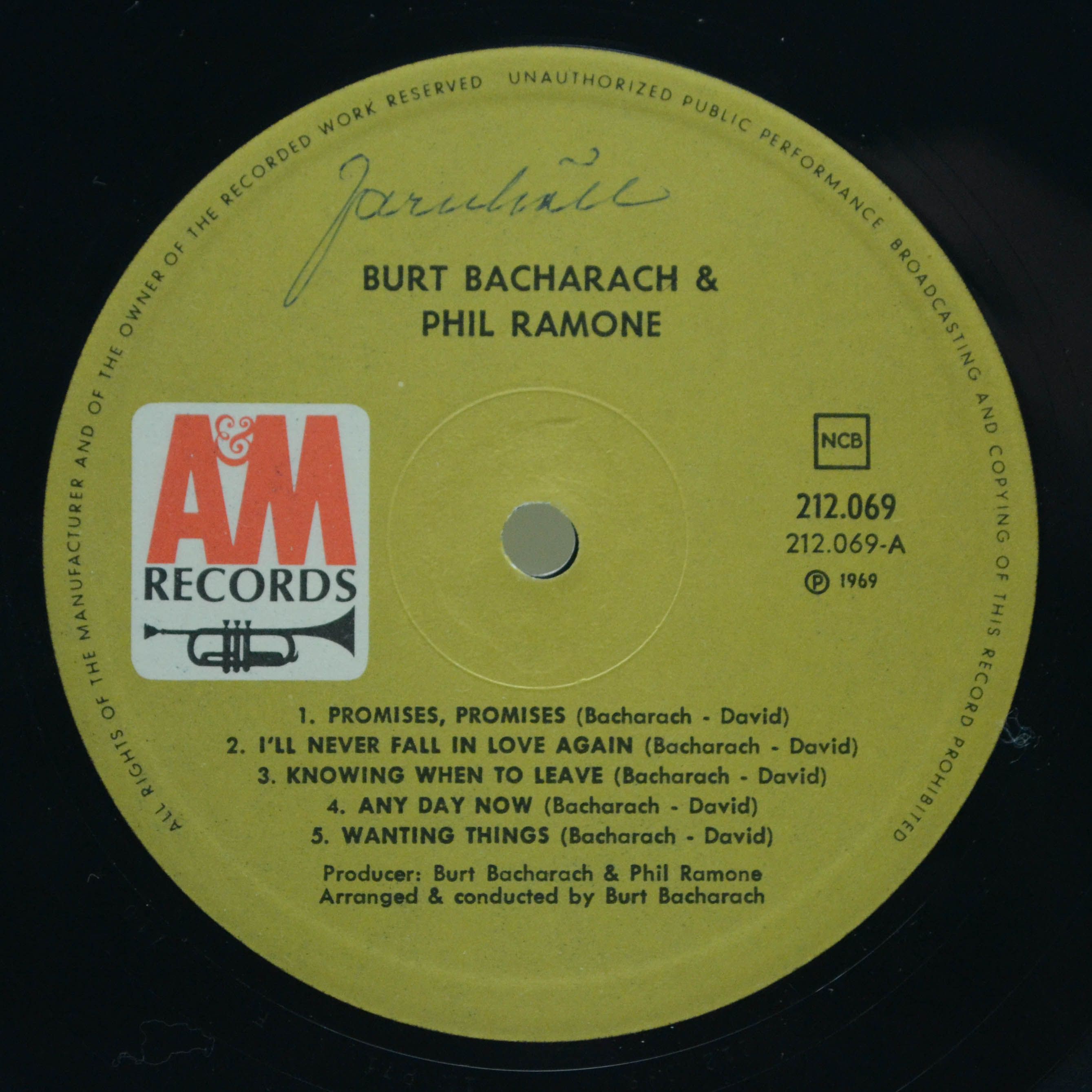 Burt Bacharach — Make It Easy On Yourself, 1969