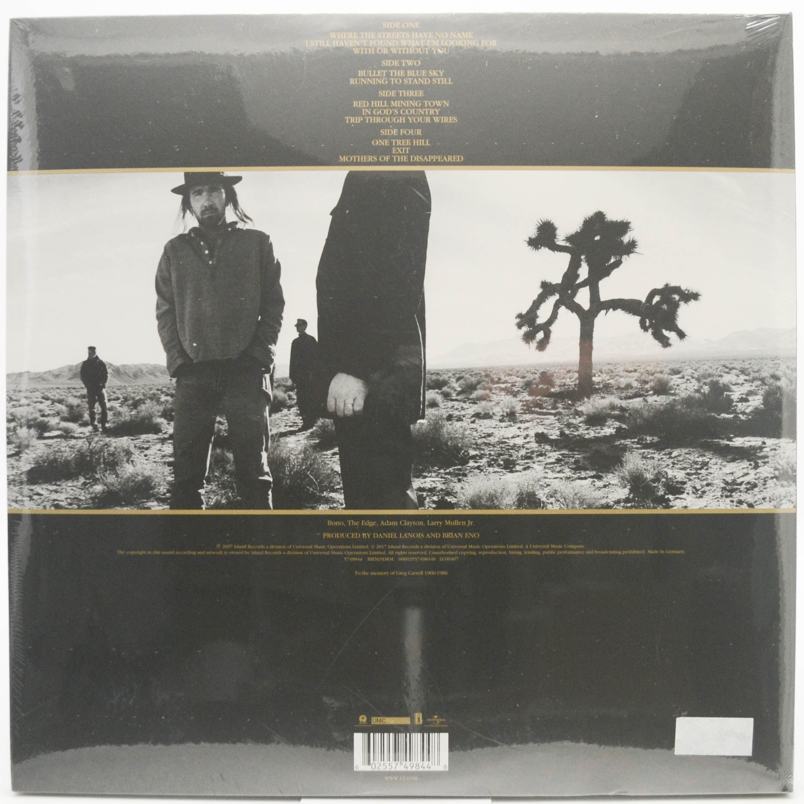 U2 — The Joshua Tree (2LP), 1987