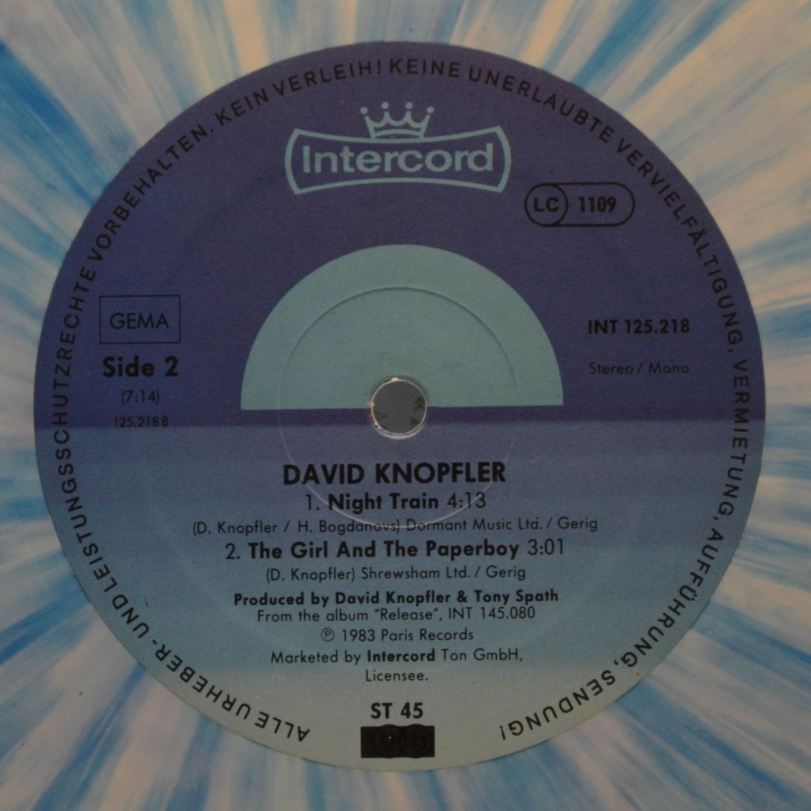 David Knopfler — When The Rain Stops, 1984