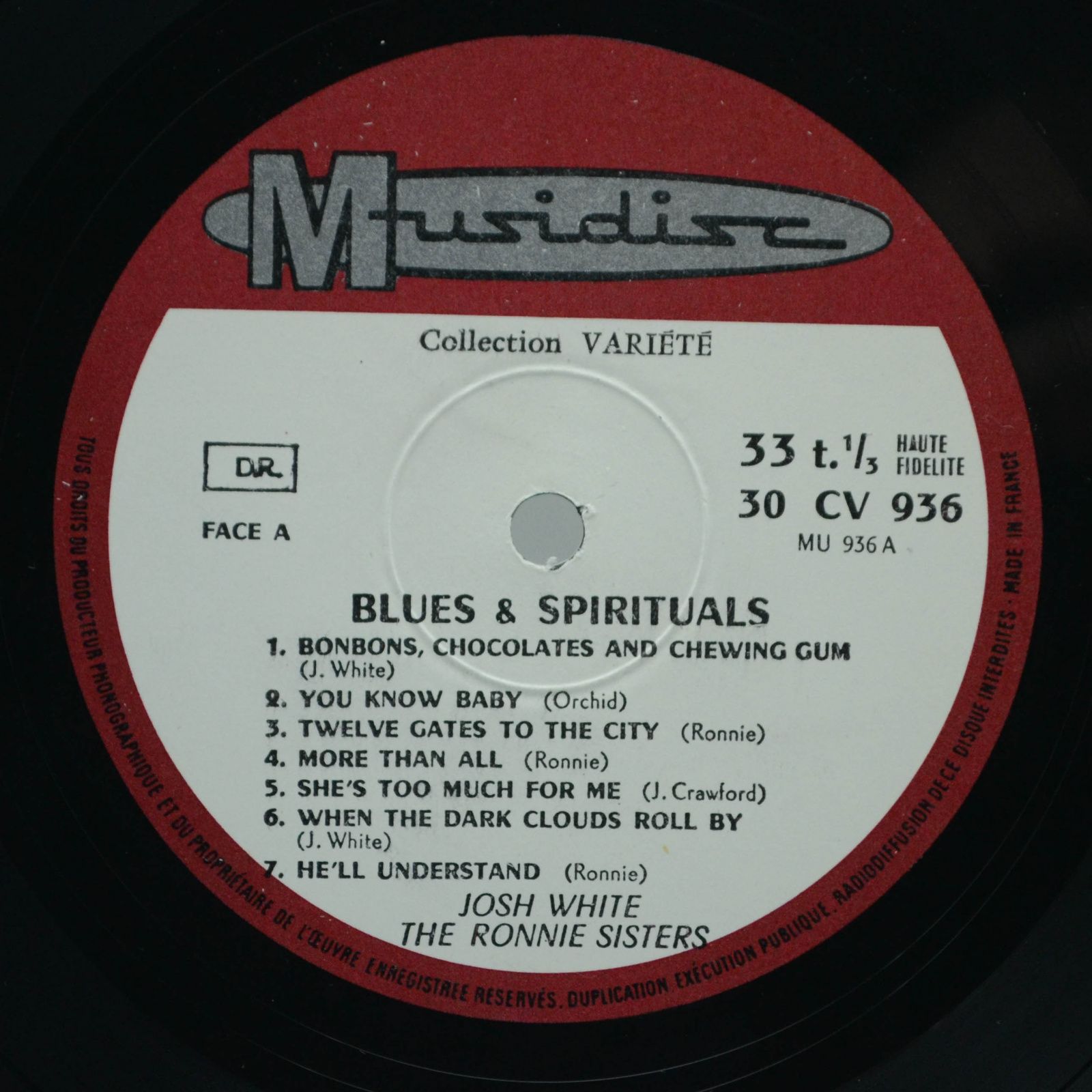 Josh White - The Ronnie Sisters — Blues & Spirituals, 1973