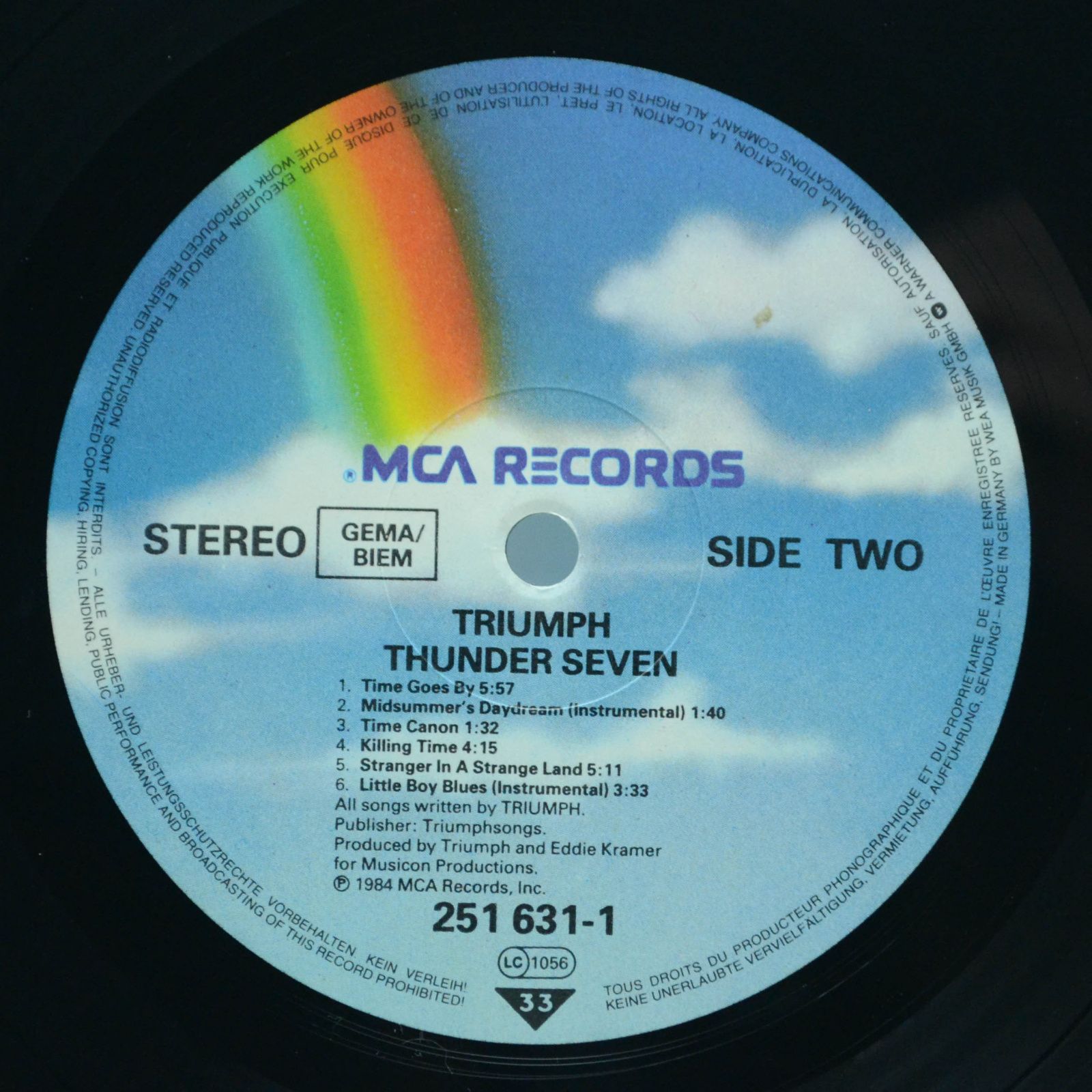 Triumph — Thunder Seven, 1985