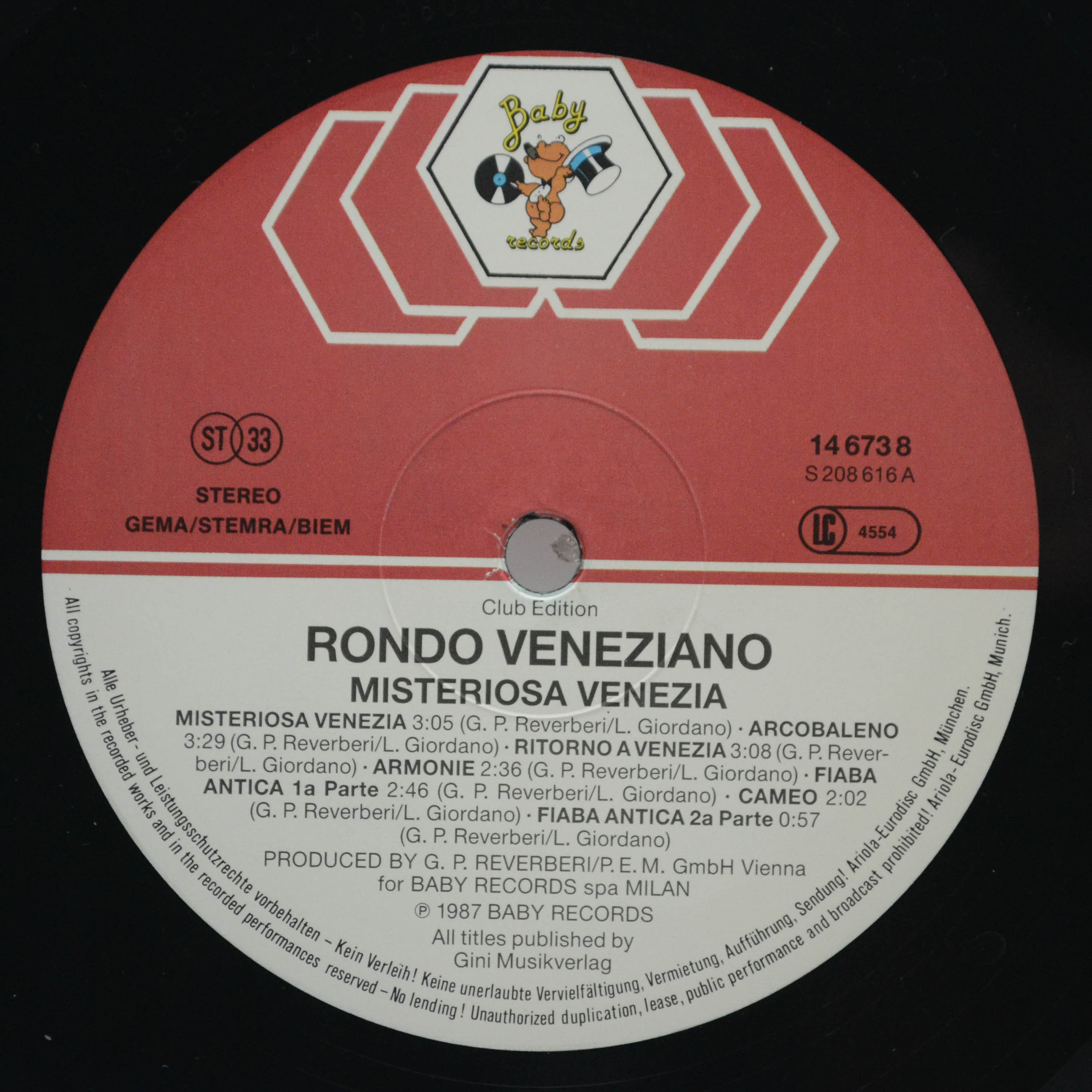Rondo' Veneziano — Misteriosa Venezia, 1987