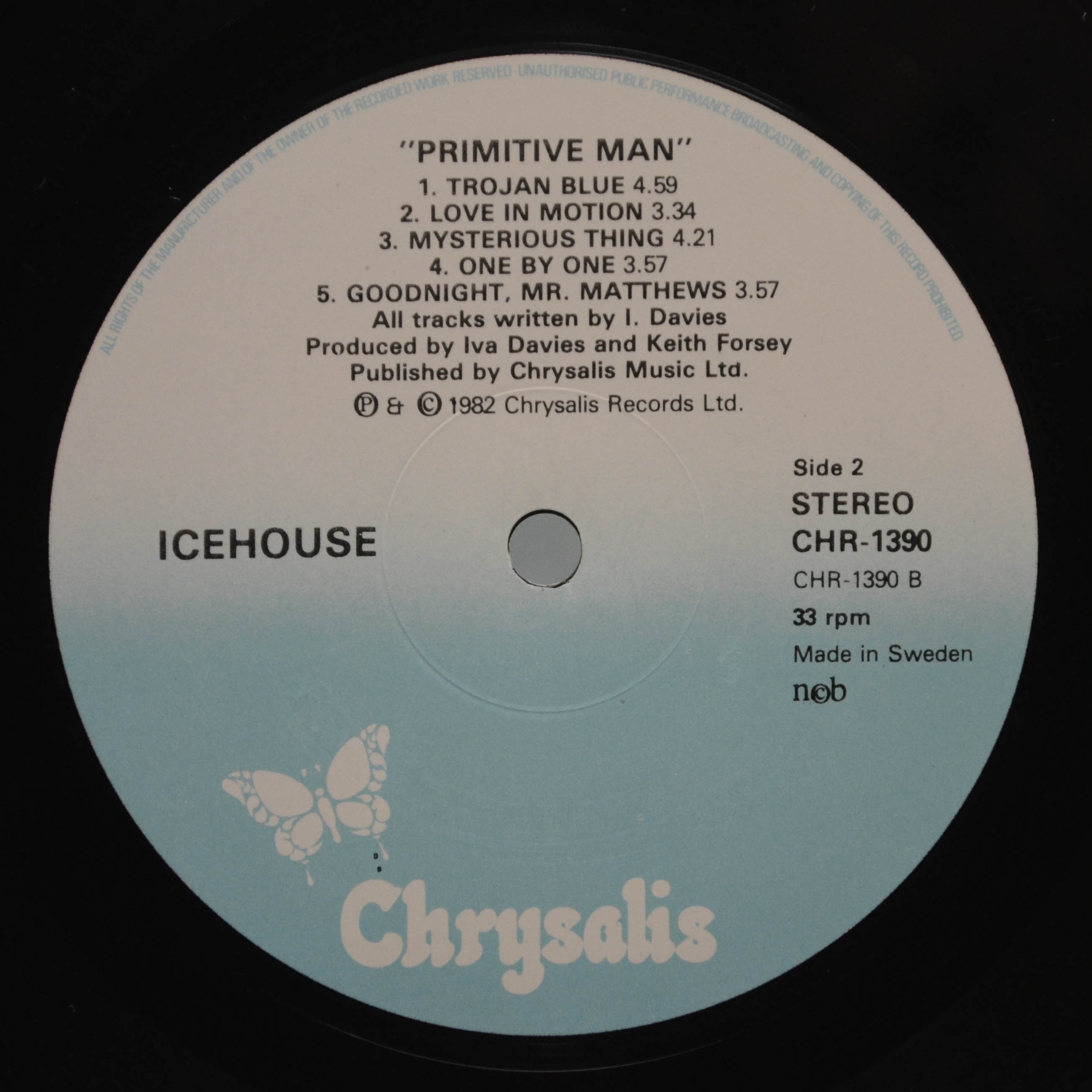 Icehouse — Primitive Man, 1982