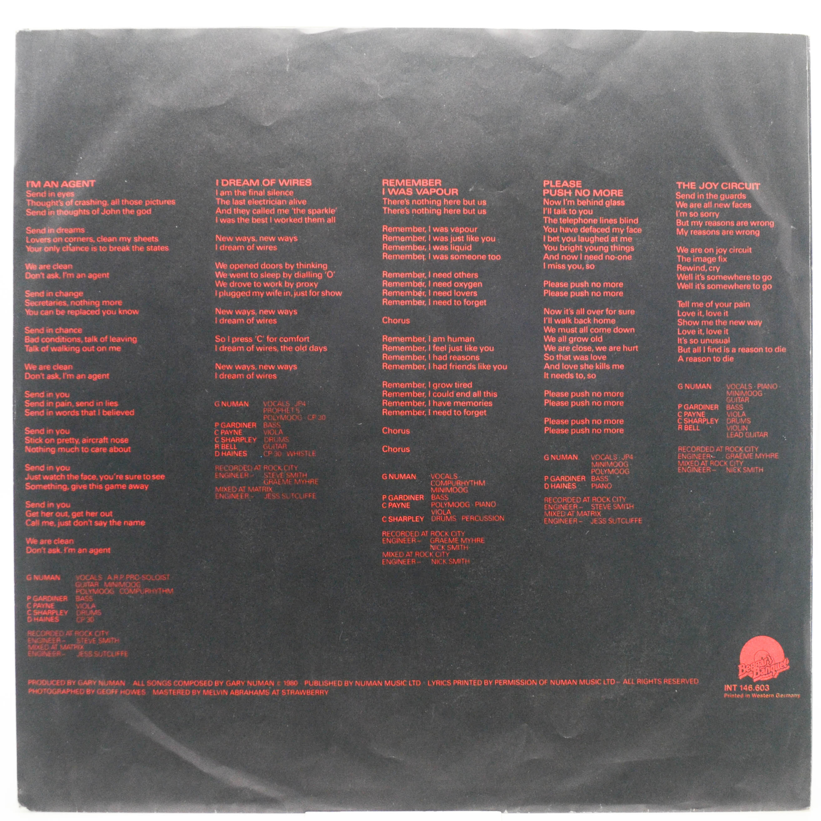 Gary Numan — Telekon, 1980