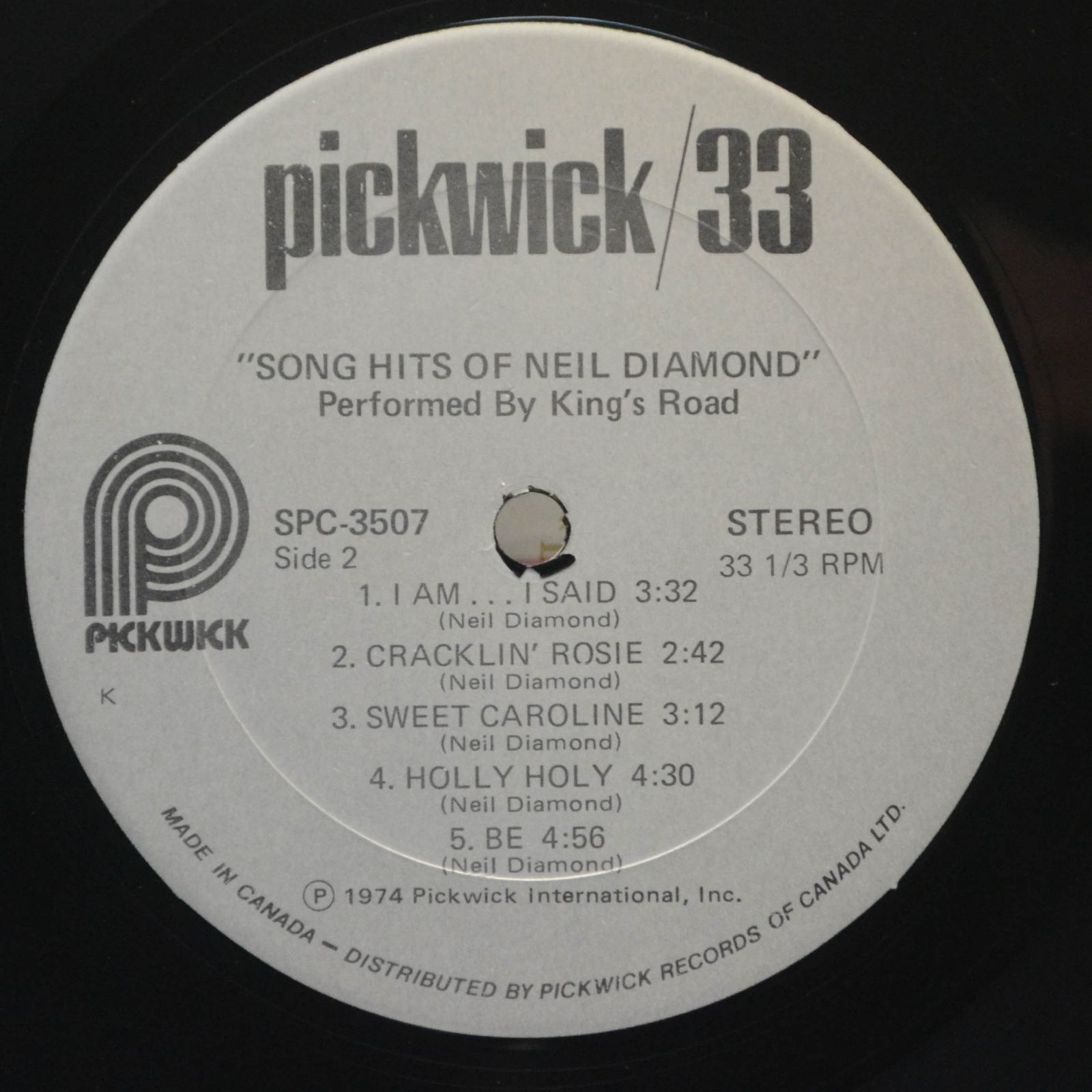 King's Road — Song Hits Of Neil Diamond, 1974