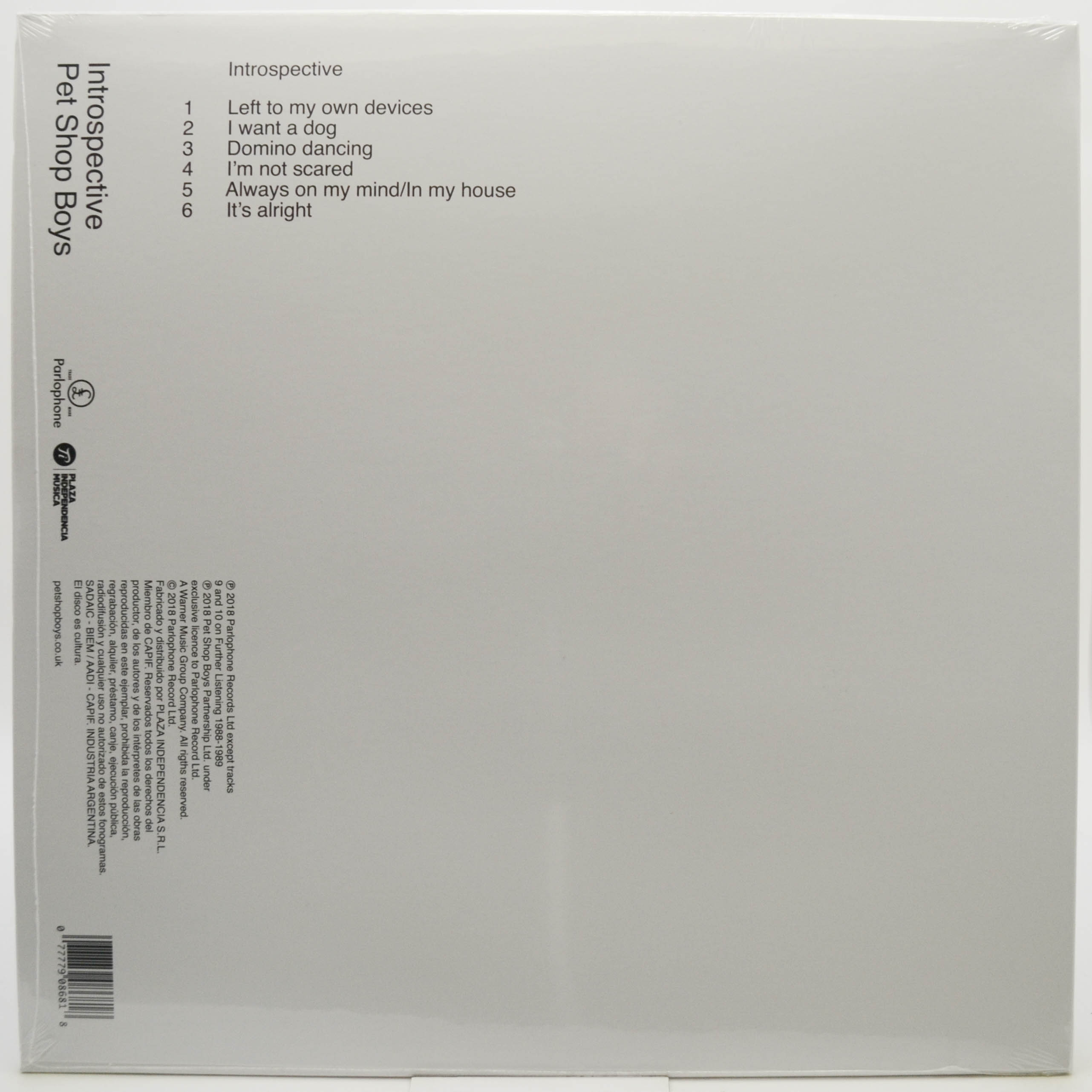 Pet Shop Boys — Introspective, 1988