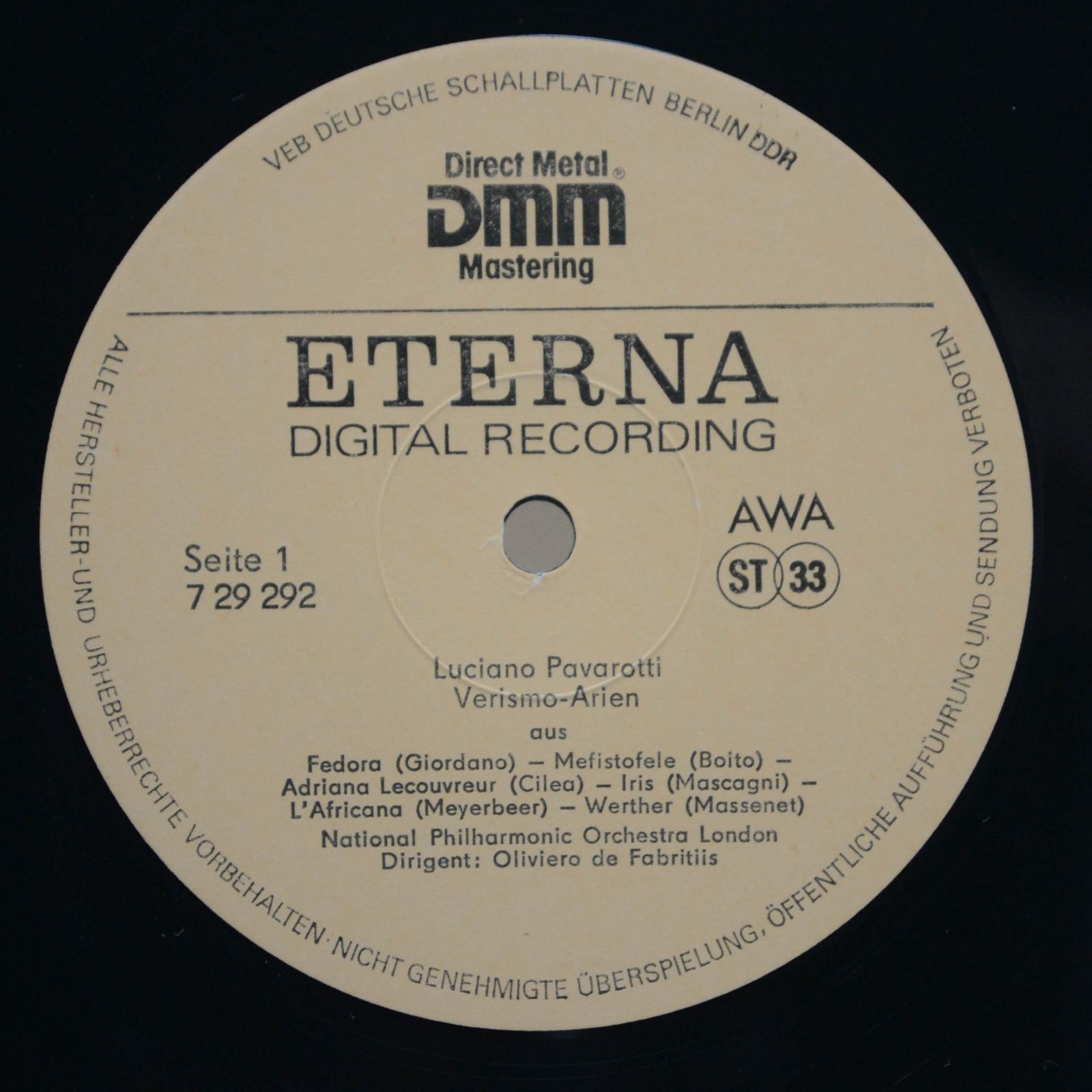 Luciano Pavarotti — Verismo-Arien, 1989