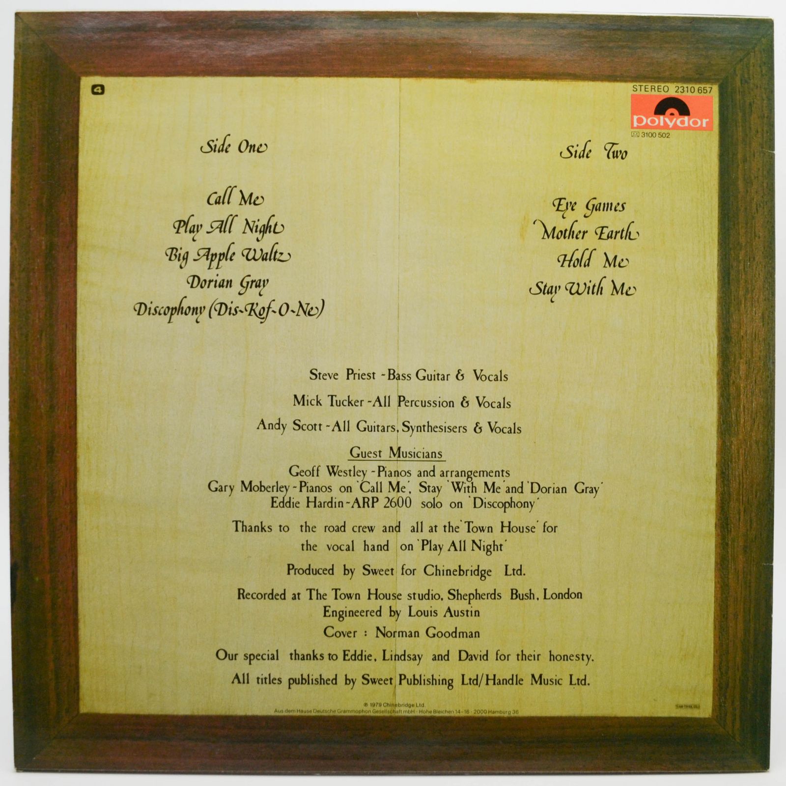 Sweet — Cut Above The Rest, 1979