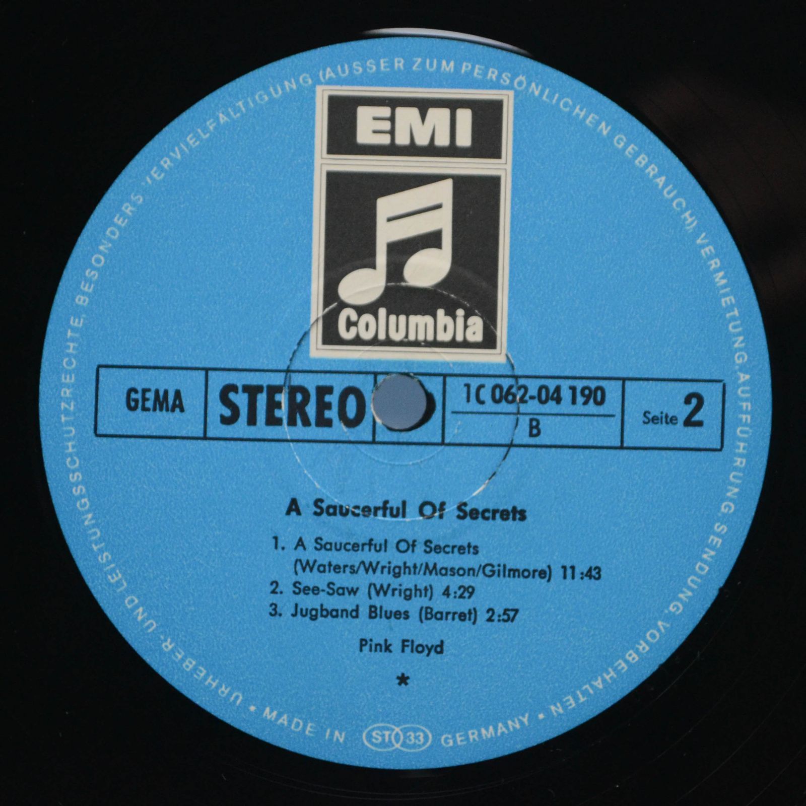 Pink Floyd — A Saucerful Of Secrets, 1968