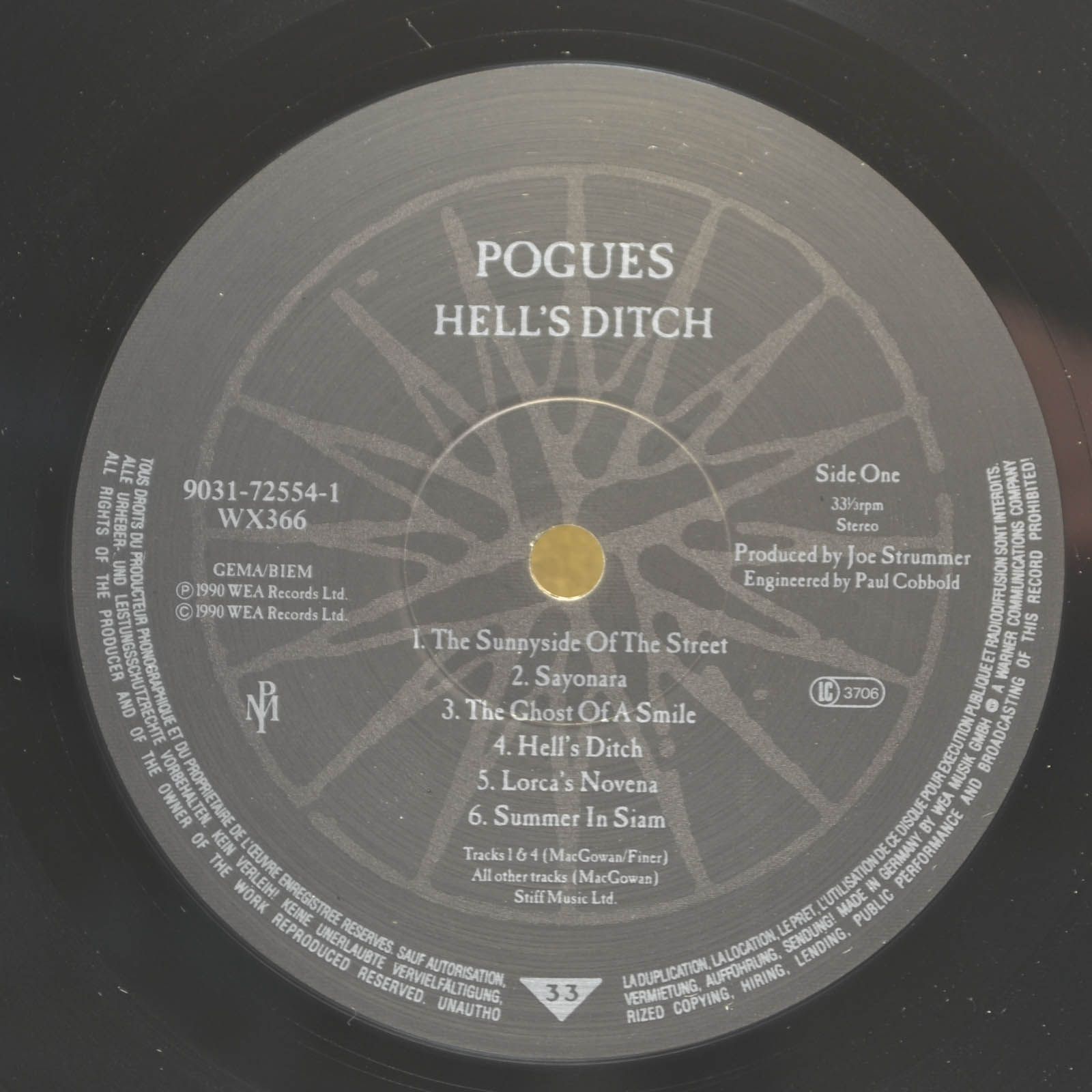 Pogues — Hell's Ditch, 1990