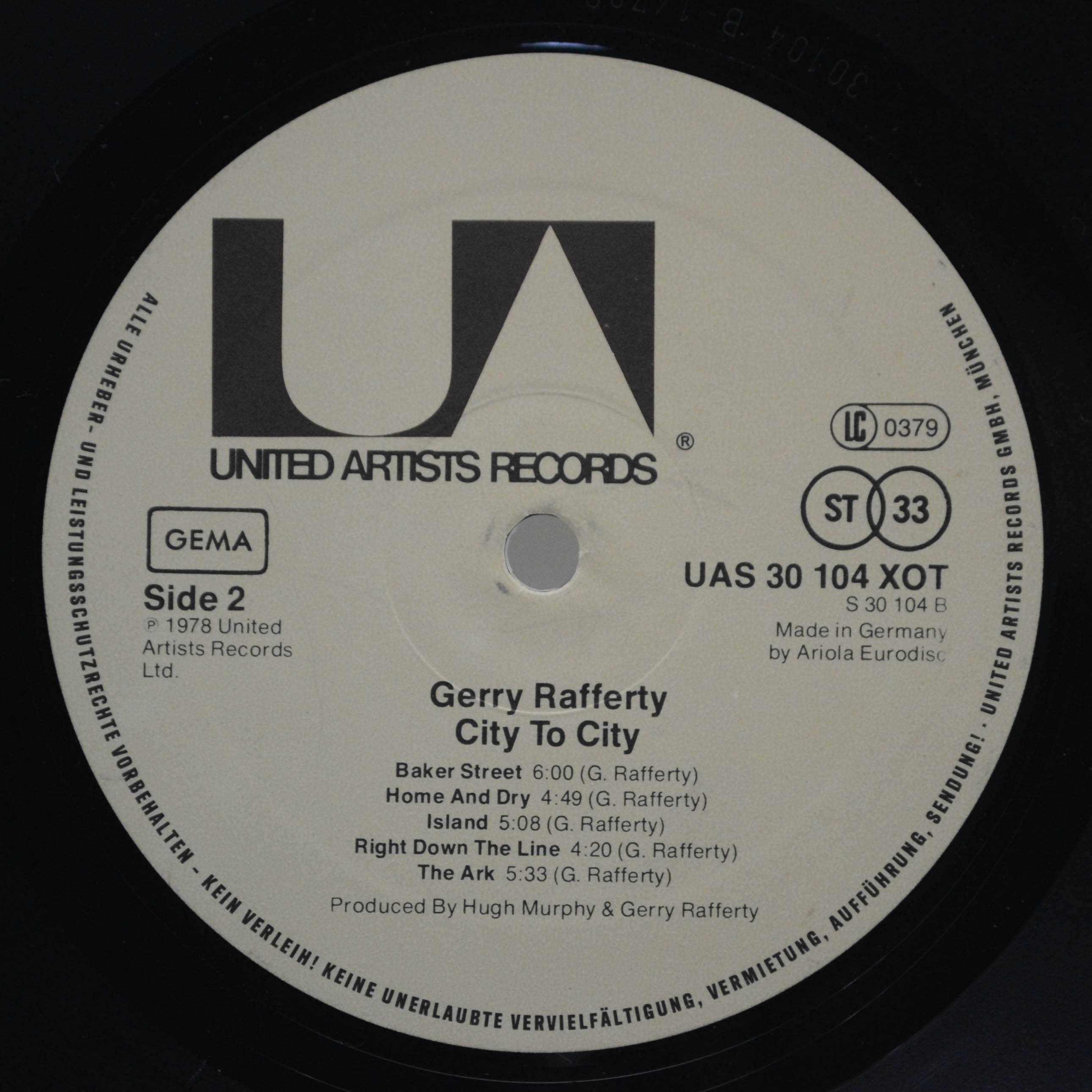 Gerry Rafferty — City To City, 1978