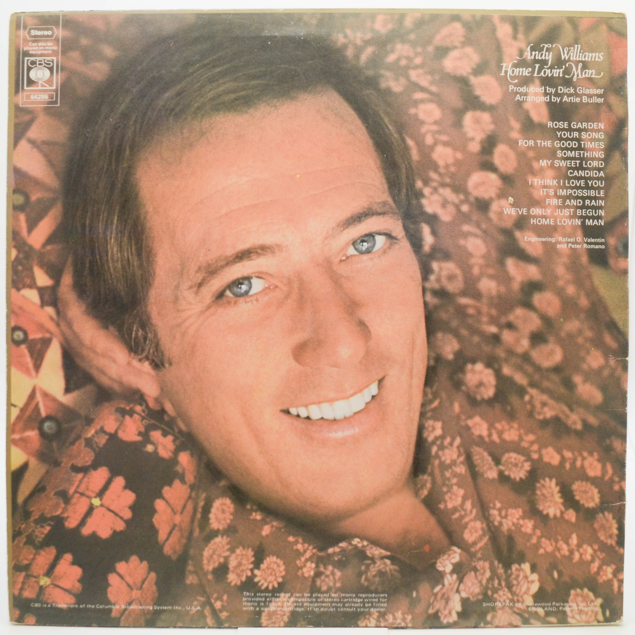 Andy Williams — Home Lovin' Man (UK), 1971