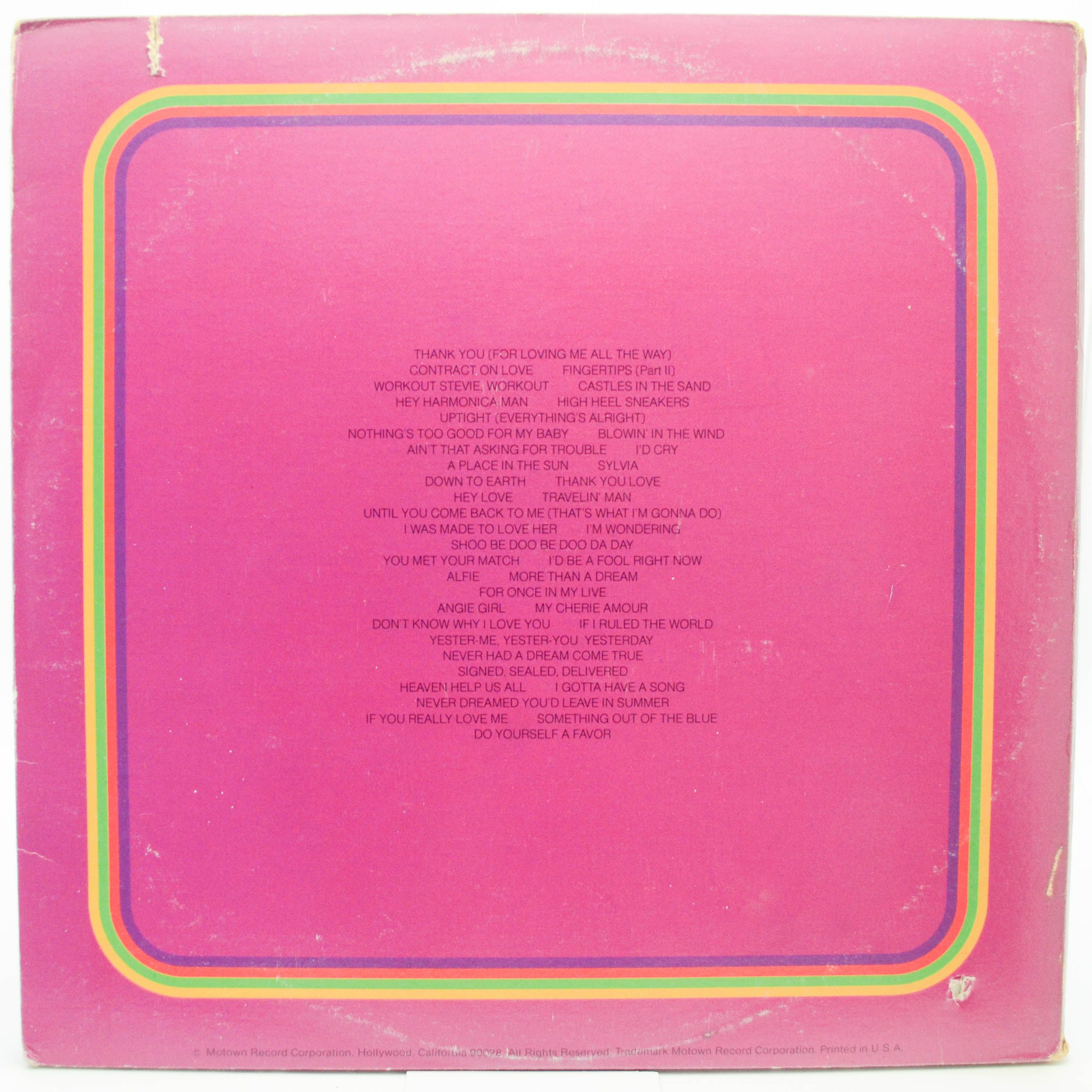 Stevie Wonder — Looking Back (3LP, USA), 1974