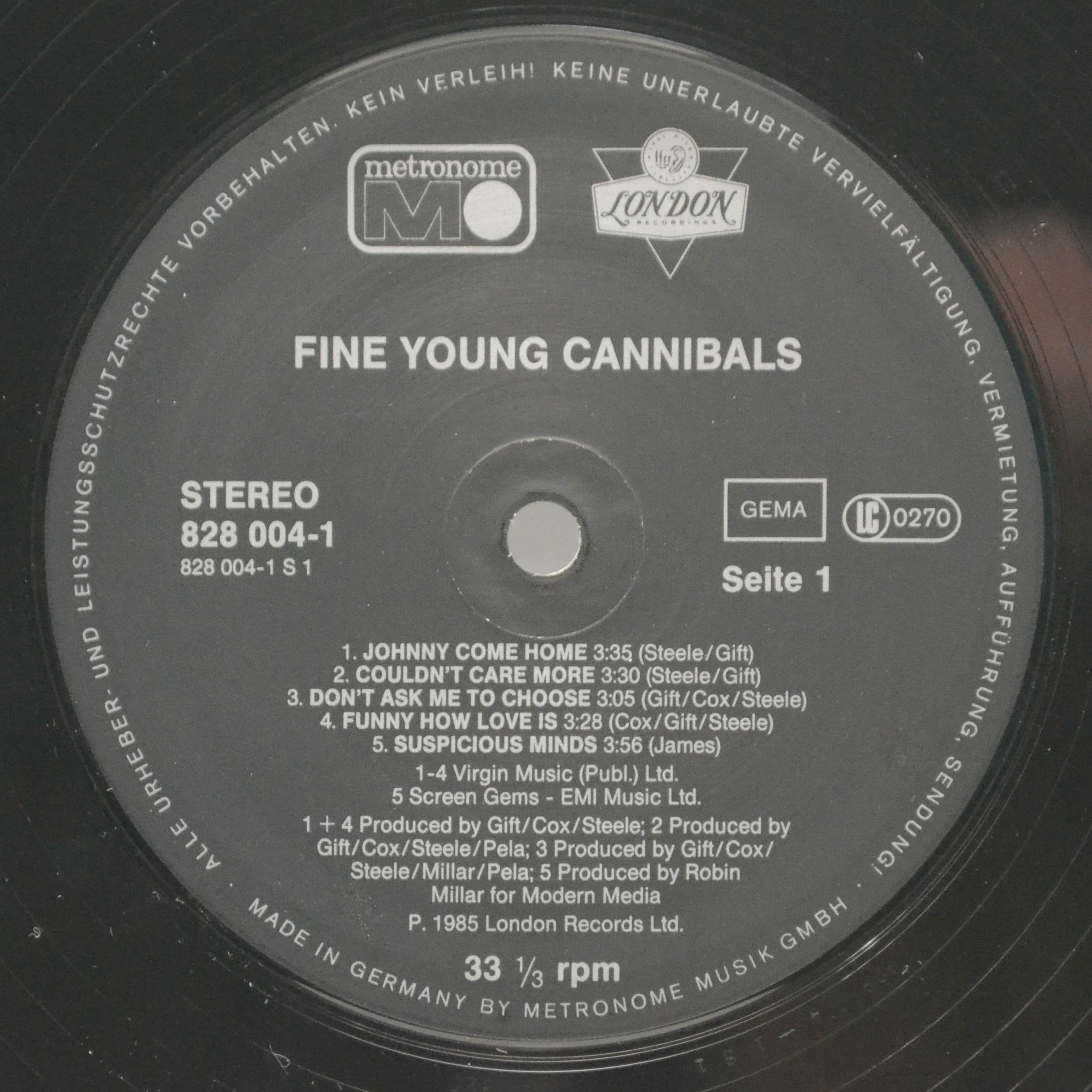 Fine Young Cannibals — Fine Young Cannibals, 1985