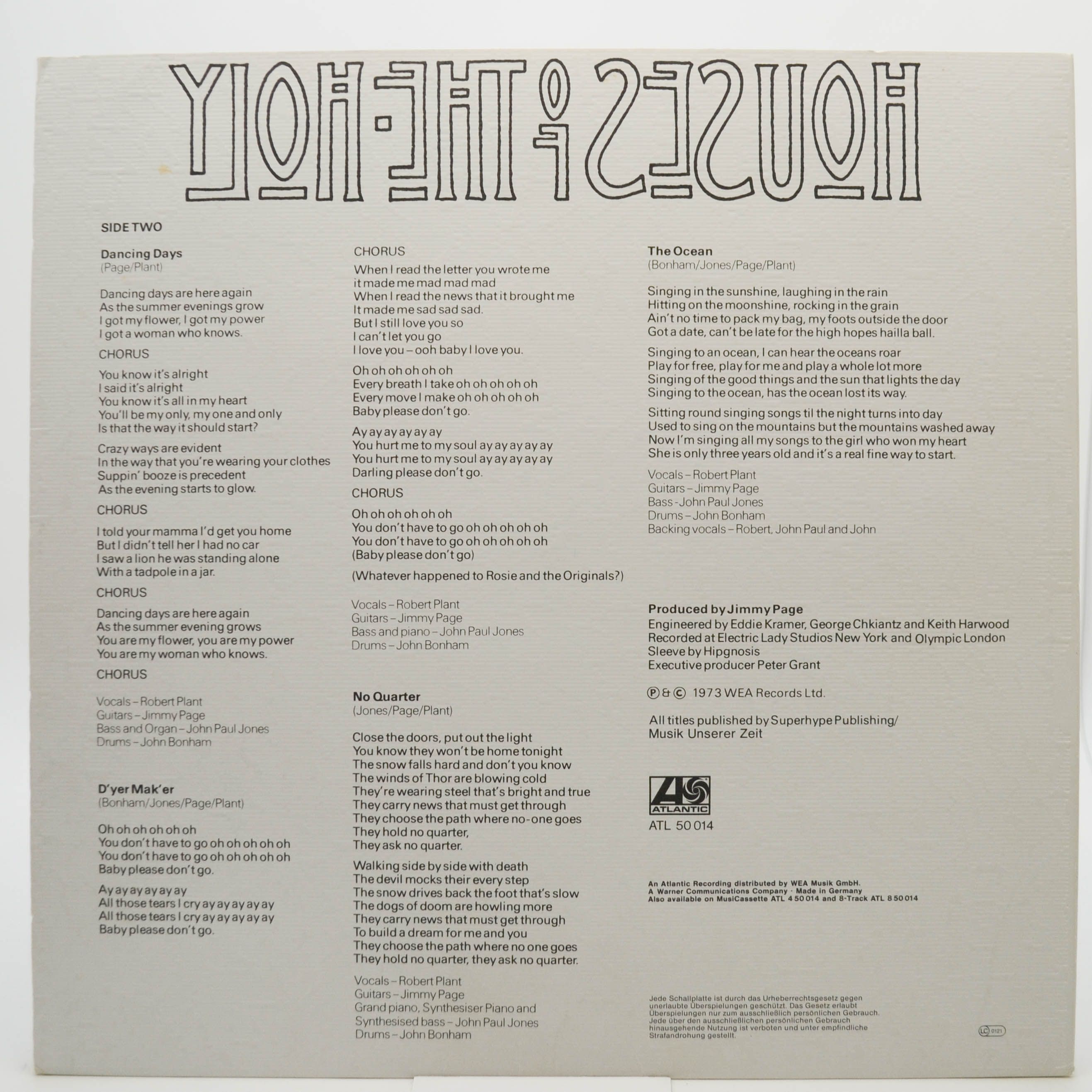 Led Zeppelin — Houses Of The Holy, 1973