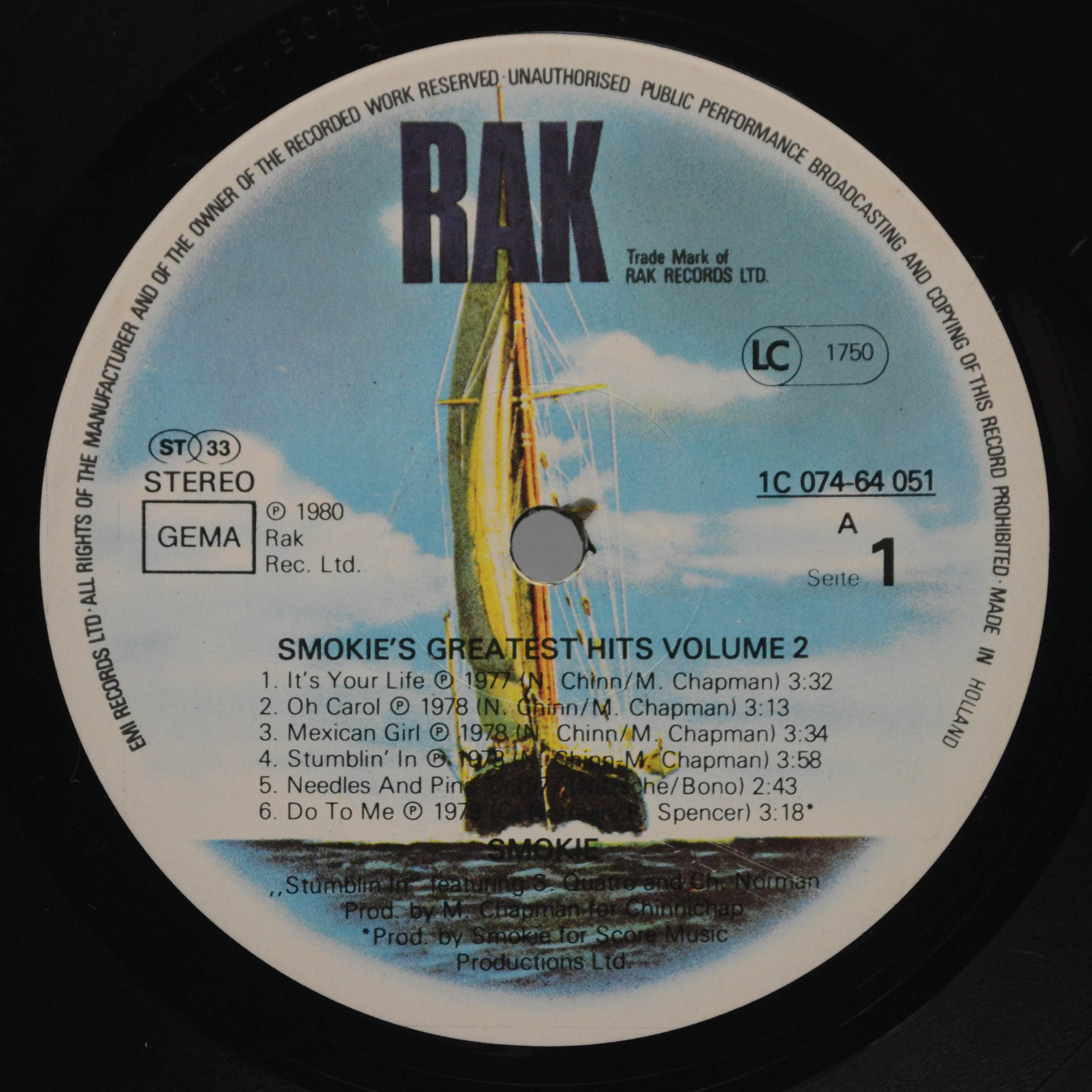 Smokie — Greatest Hits Volume 2, 1980