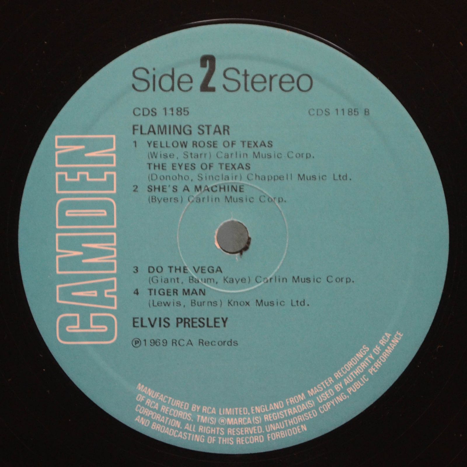 Elvis — Flaming Star (UK), 1980