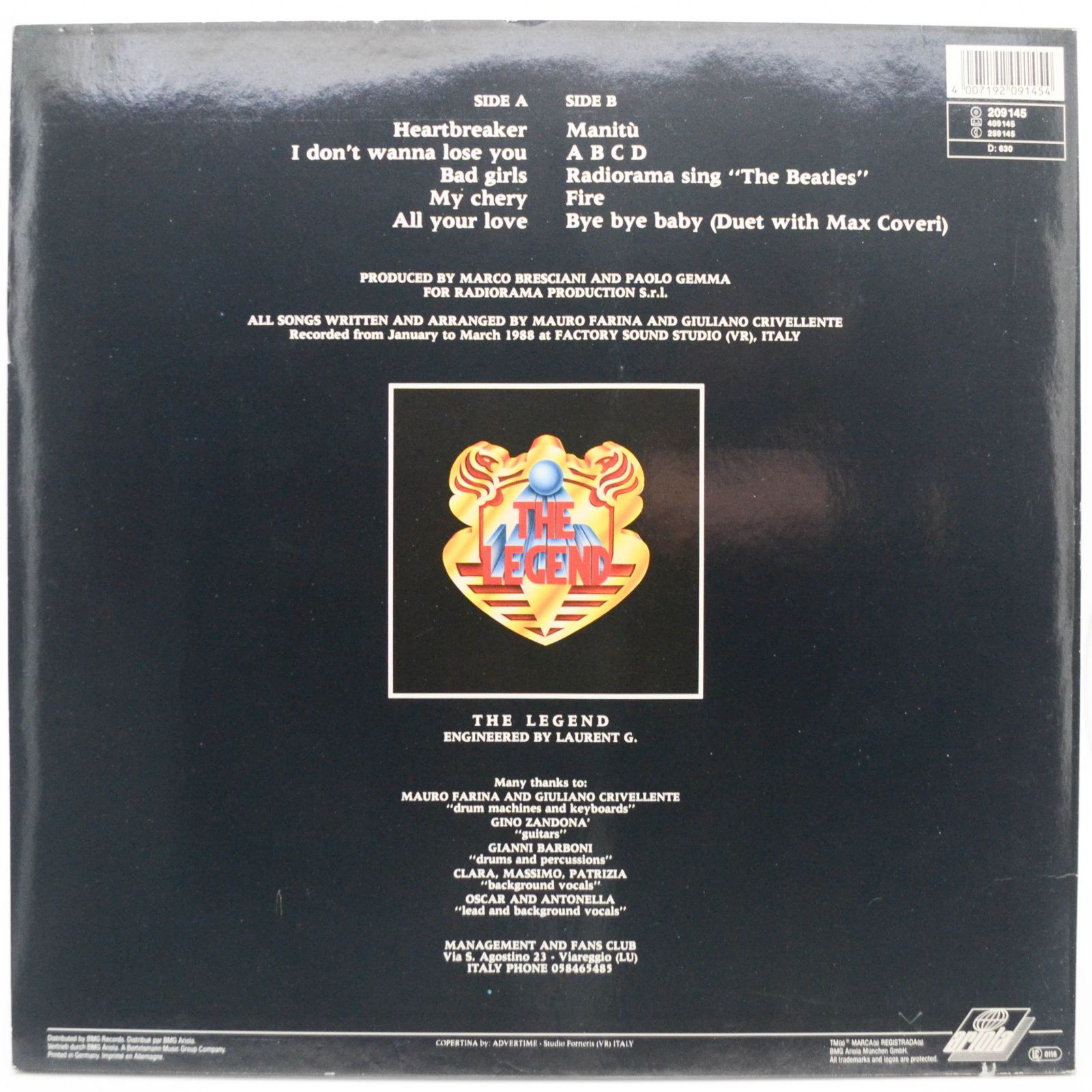 Radiorama — The Legend, 1988