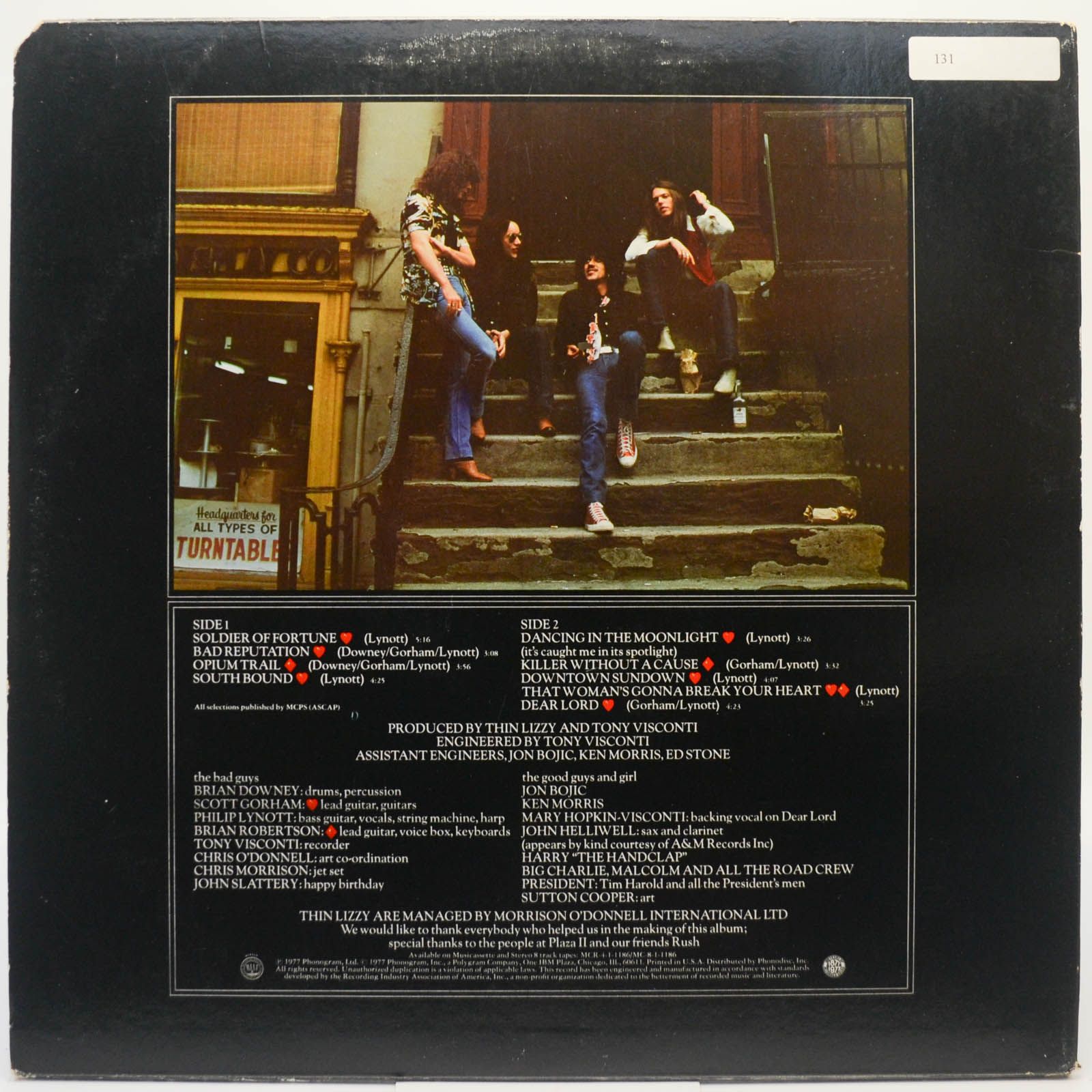 Thin Lizzy — Bad Reputation (USA), 1977