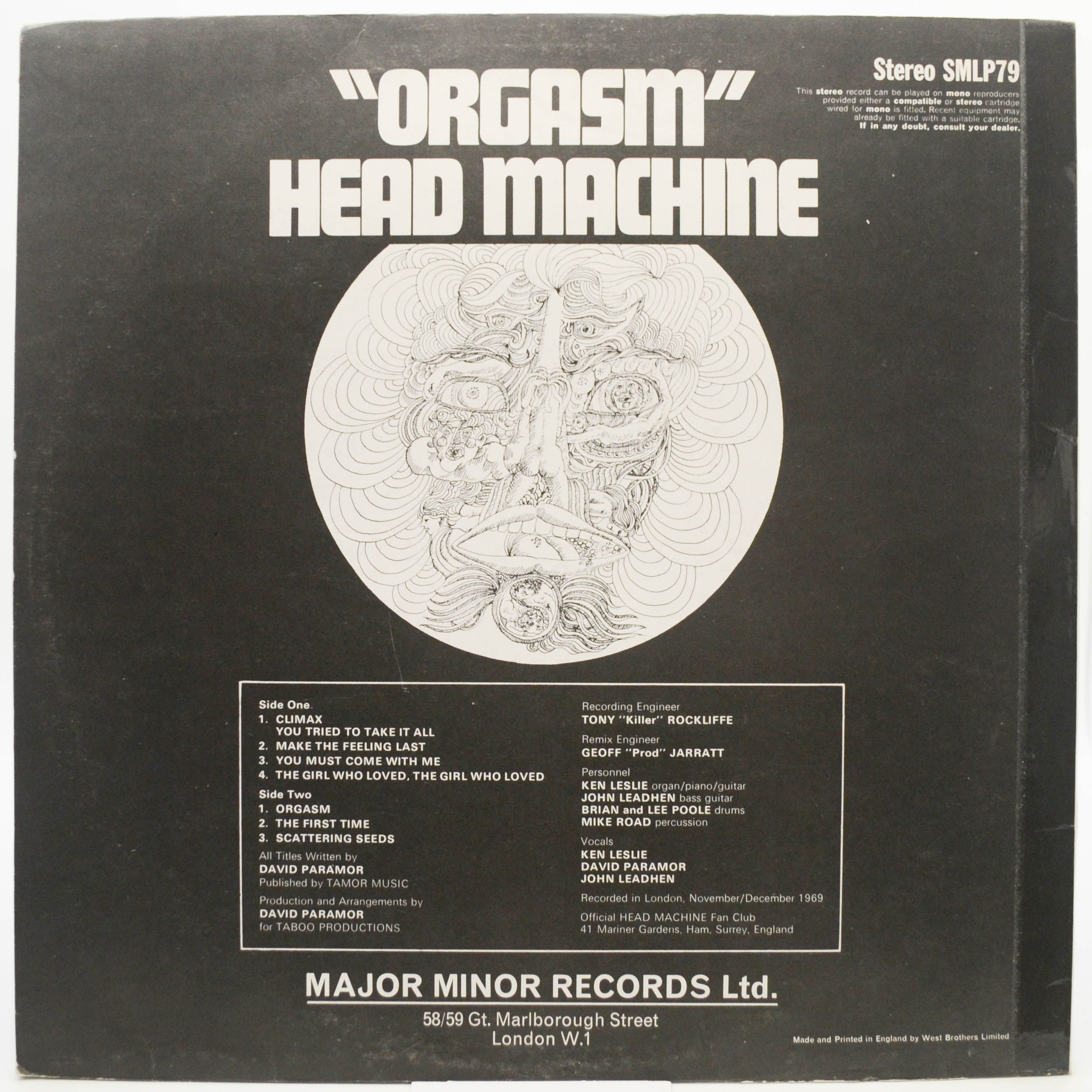 Head Machine — Orgasm (1-st, UK), 1970