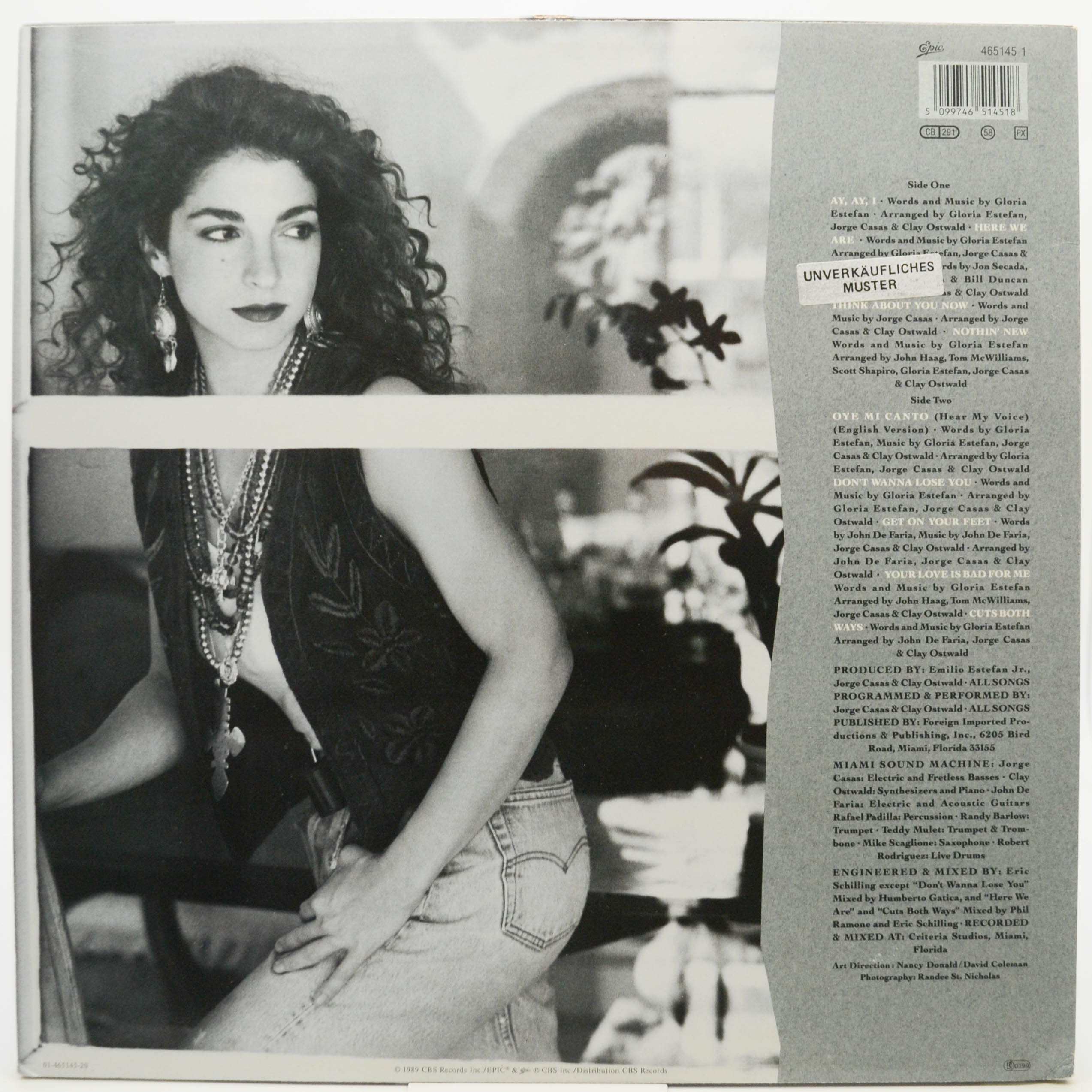 Gloria Estefan — Cuts Both Ways, 1989