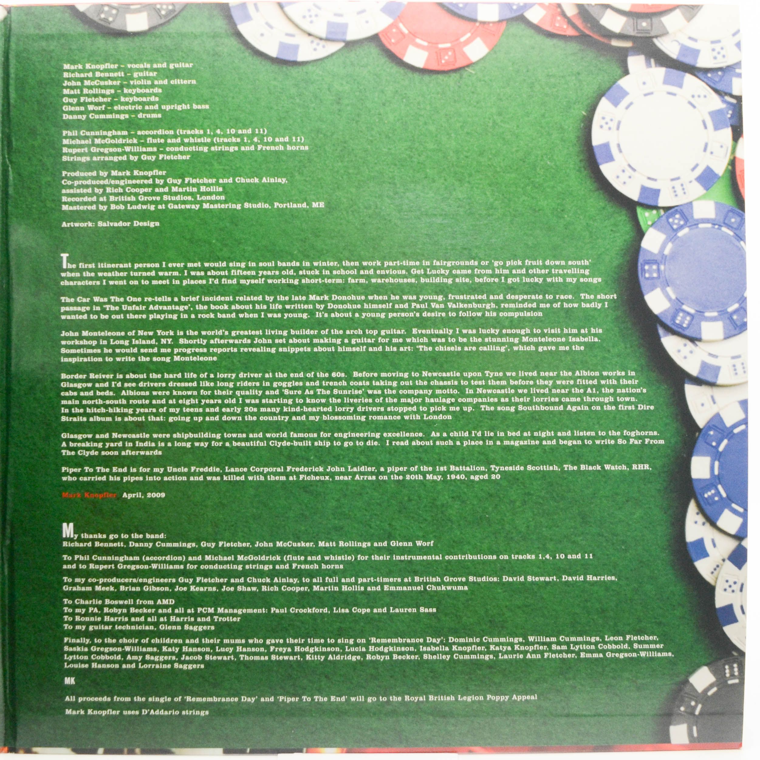 Mark Knopfler — Get Lucky (2LP, USA), 2009