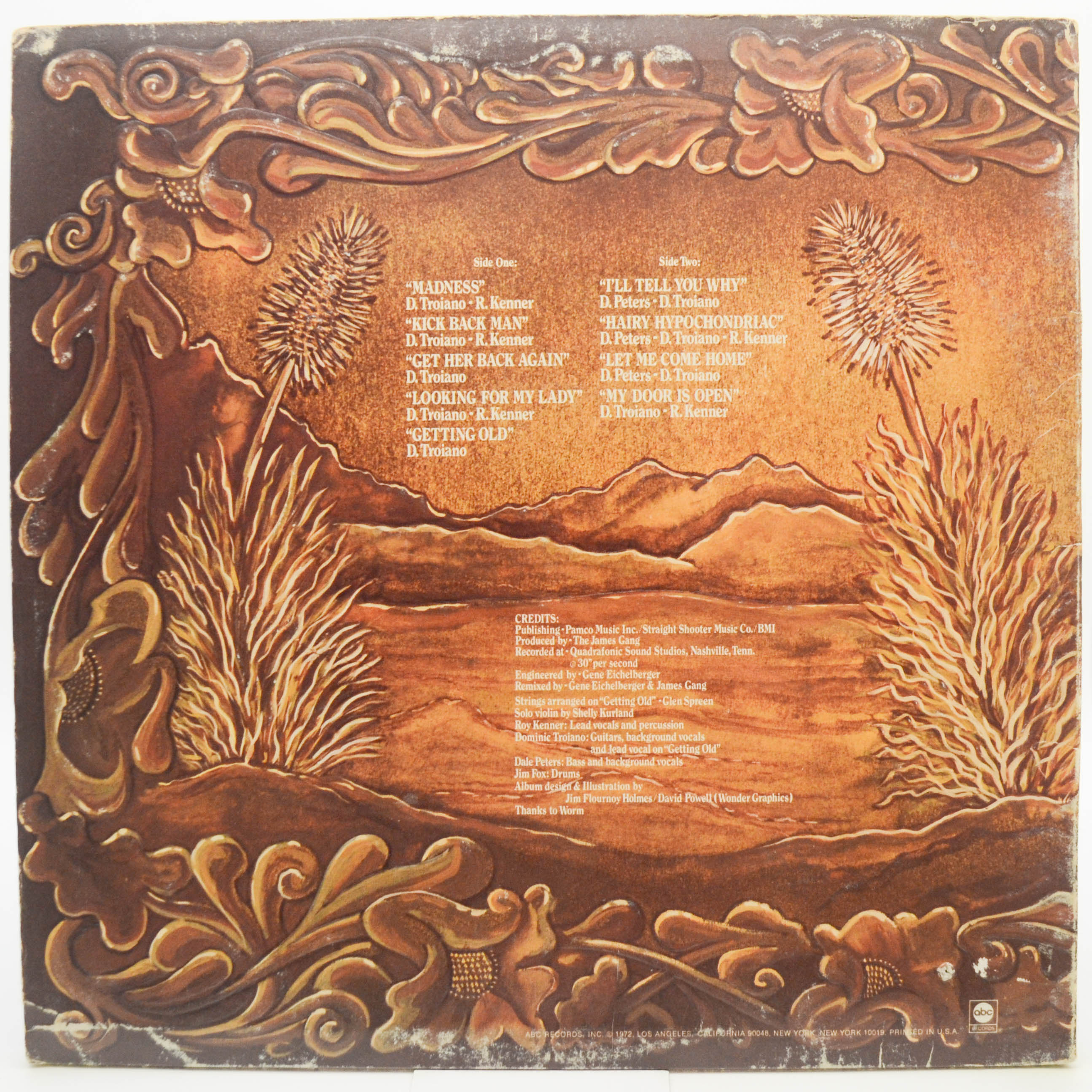 James Gang — Straight Shooter (1-st, USA), 1972