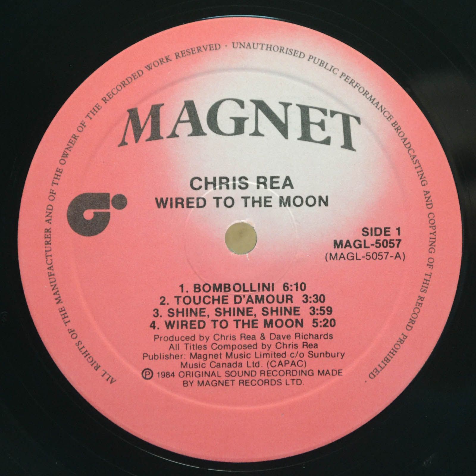 Chris Rea — Wired To The Moon, 1984