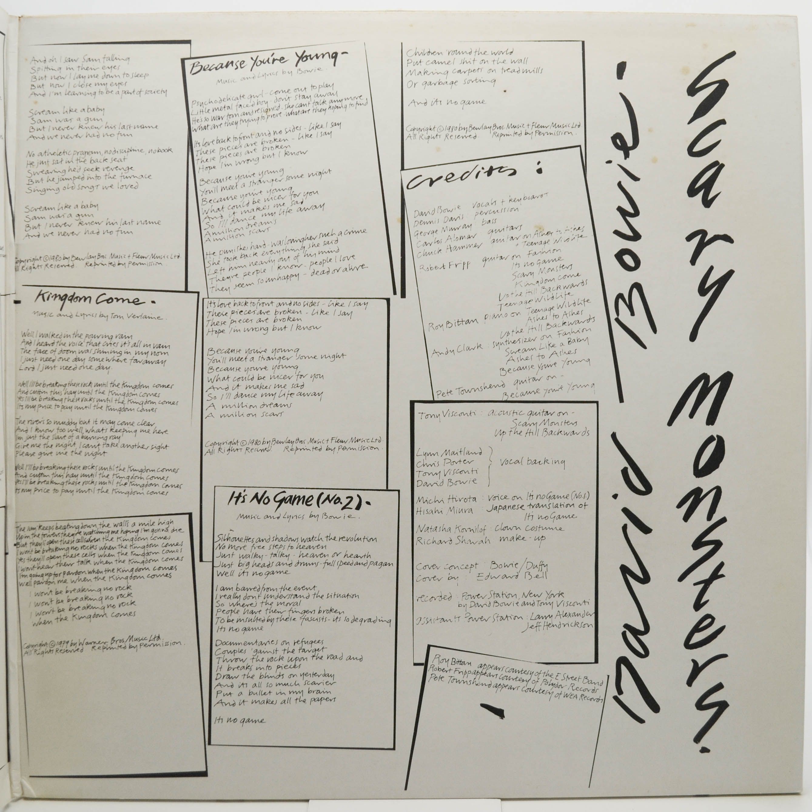 David Bowie — Scary Monsters, 1980