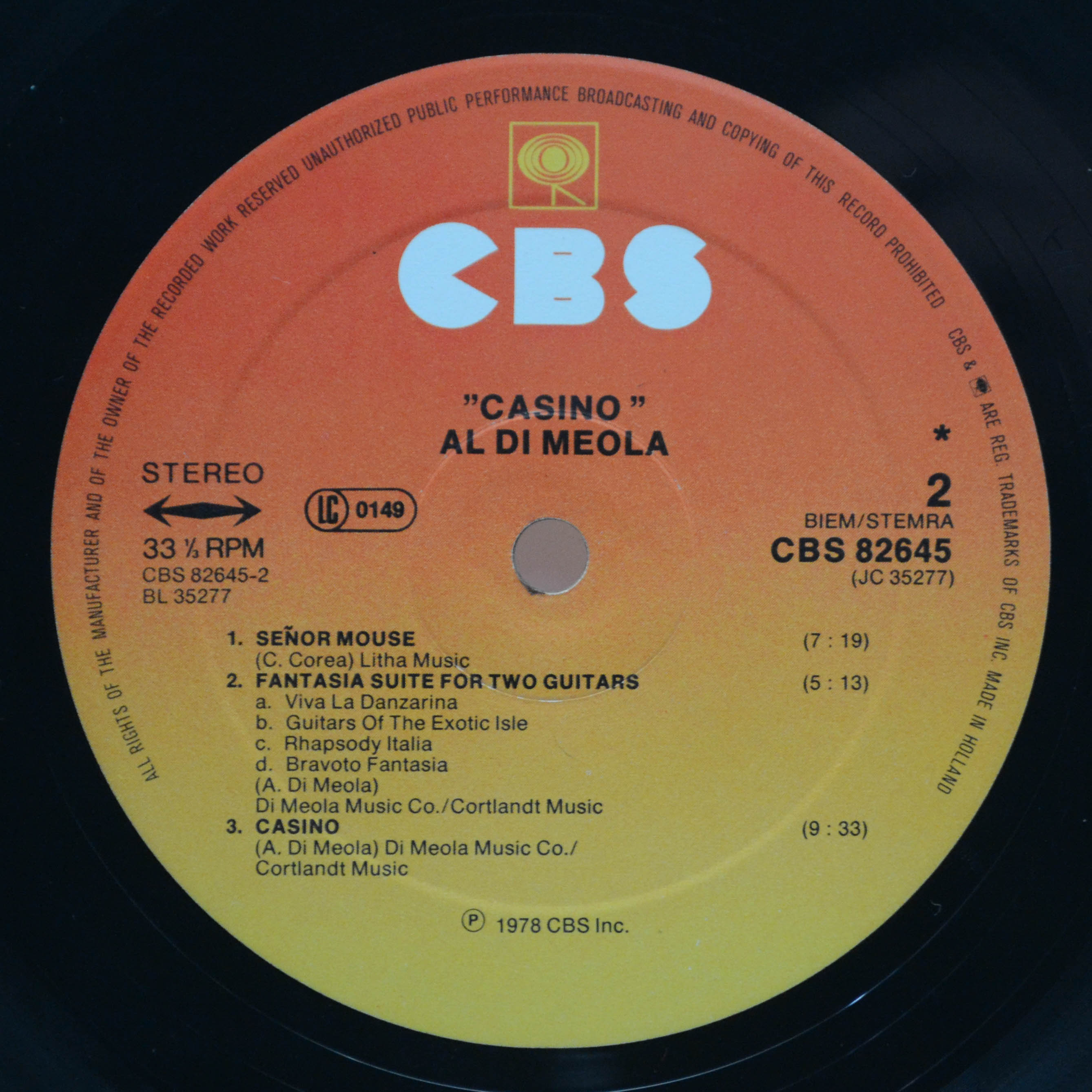 Al Di Meola — Casino, 1978