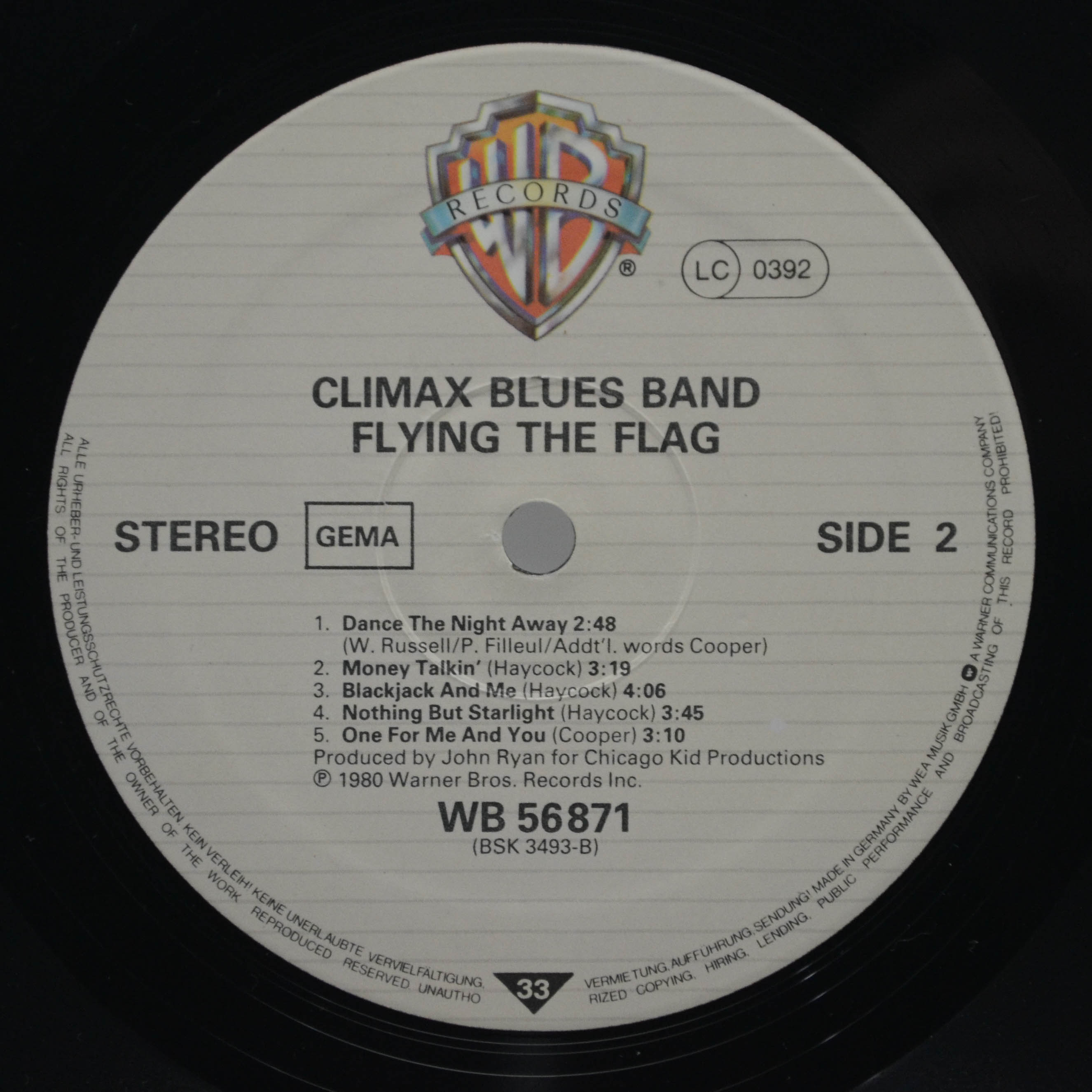 Climax Blues Band — Flying The Flag, 1980