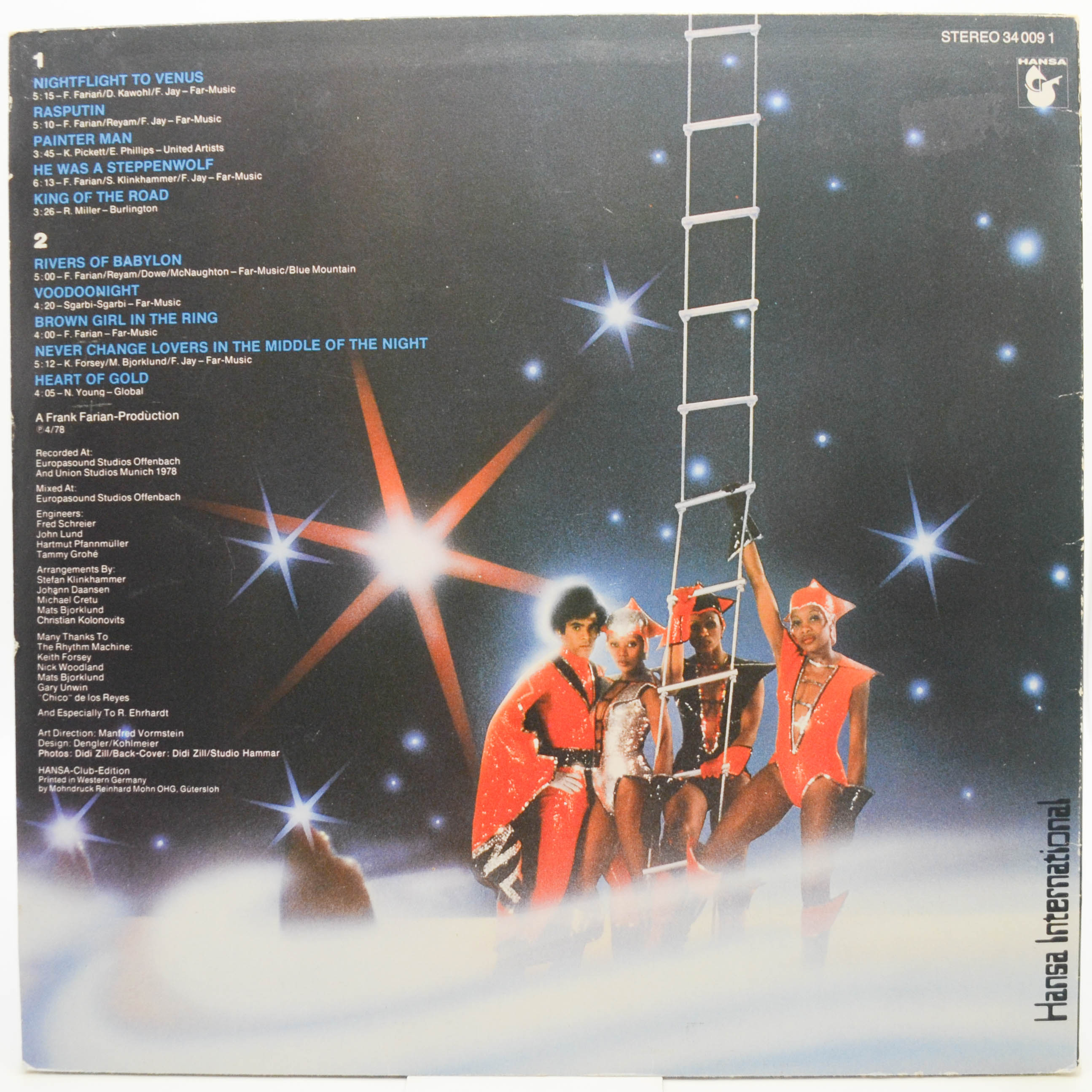 Boney M. — Nightflight To Venus (postcards), 1978
