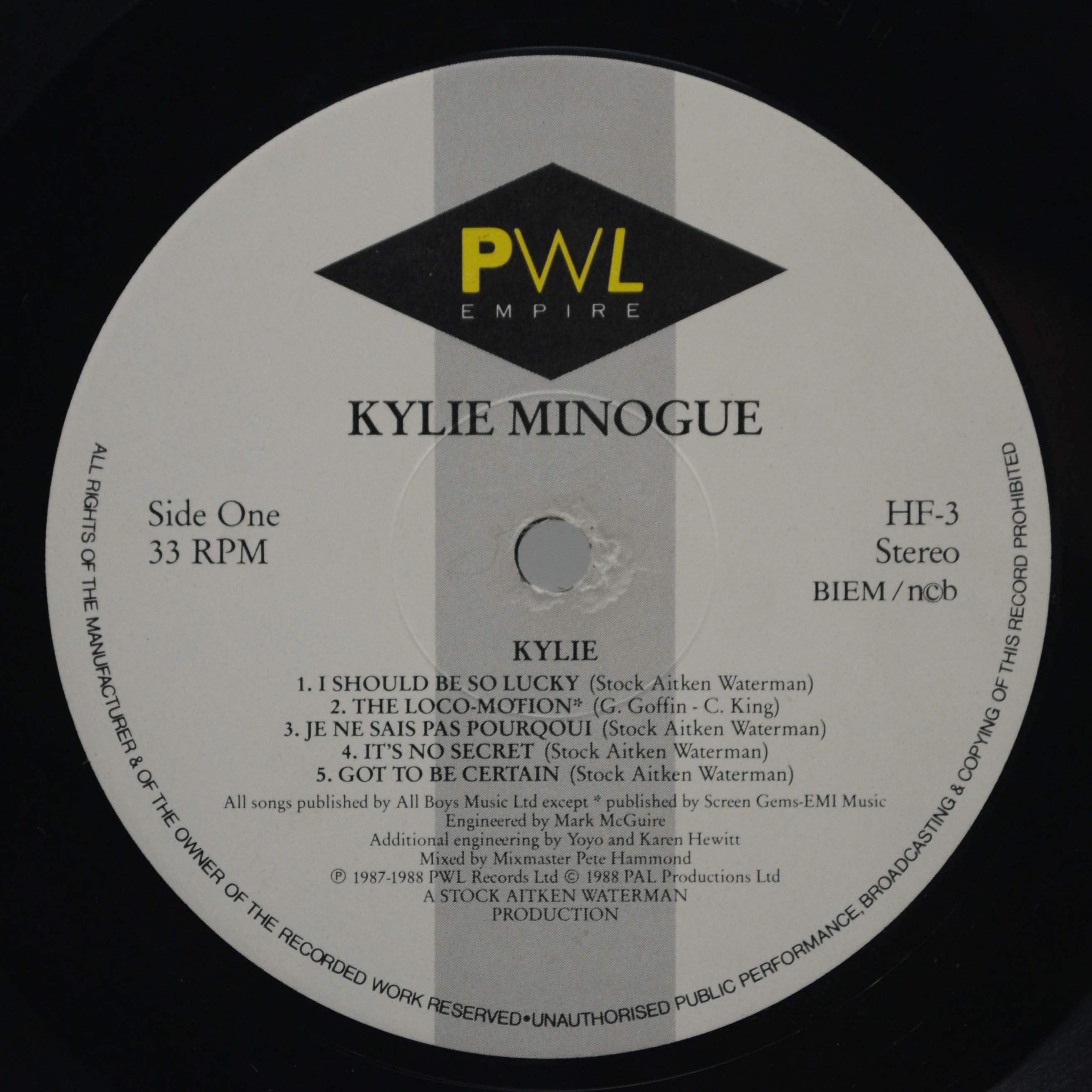 Kylie Minogue — Kylie, 1988
